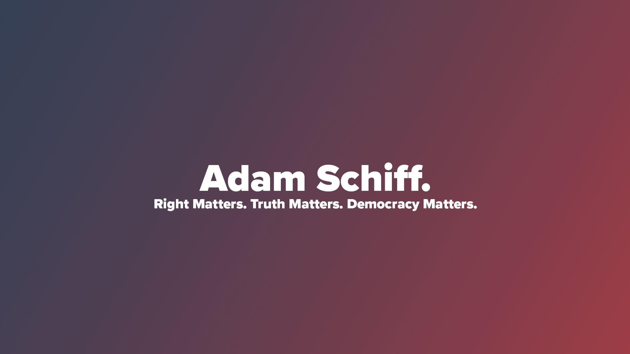 Adam Schiff YouTube banner