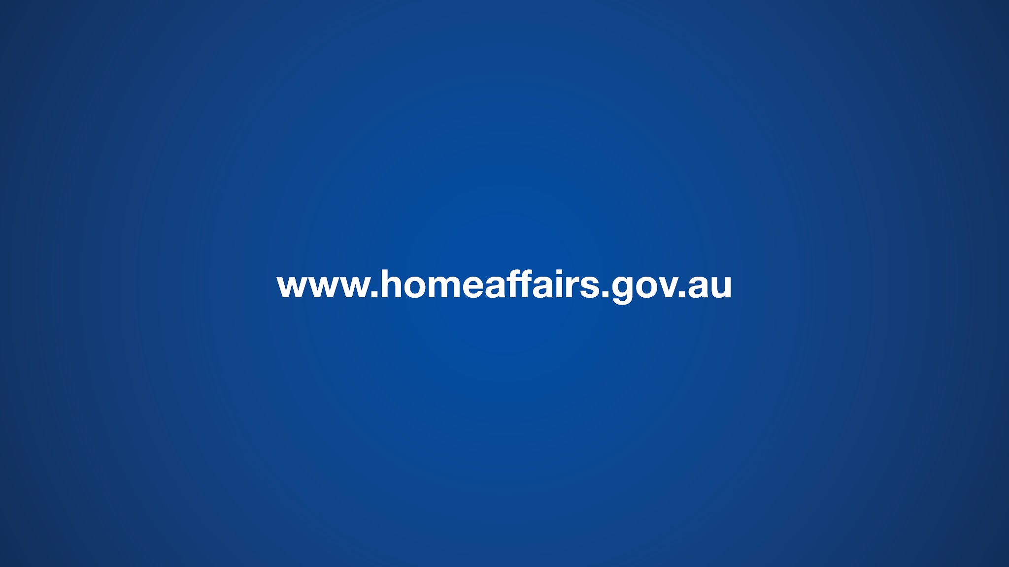 Australian Department of Home Affairs YouTube banner