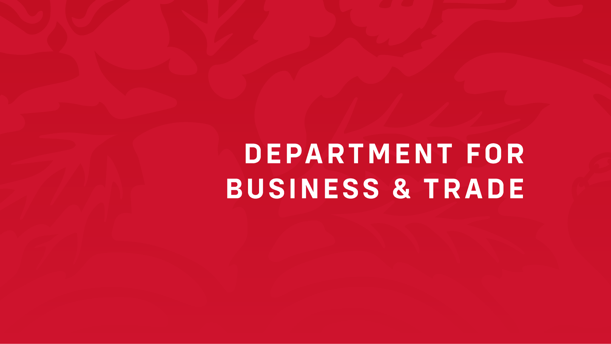 Department for Business and Trade YouTube banner