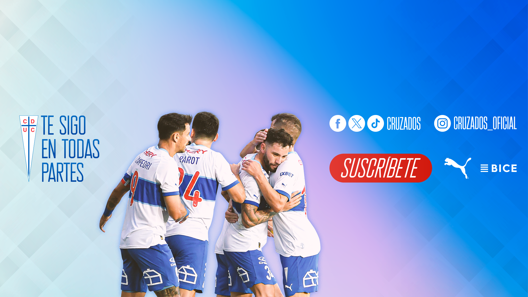 Cruzados: Canal Oficial de Universidad Católica YouTube banner