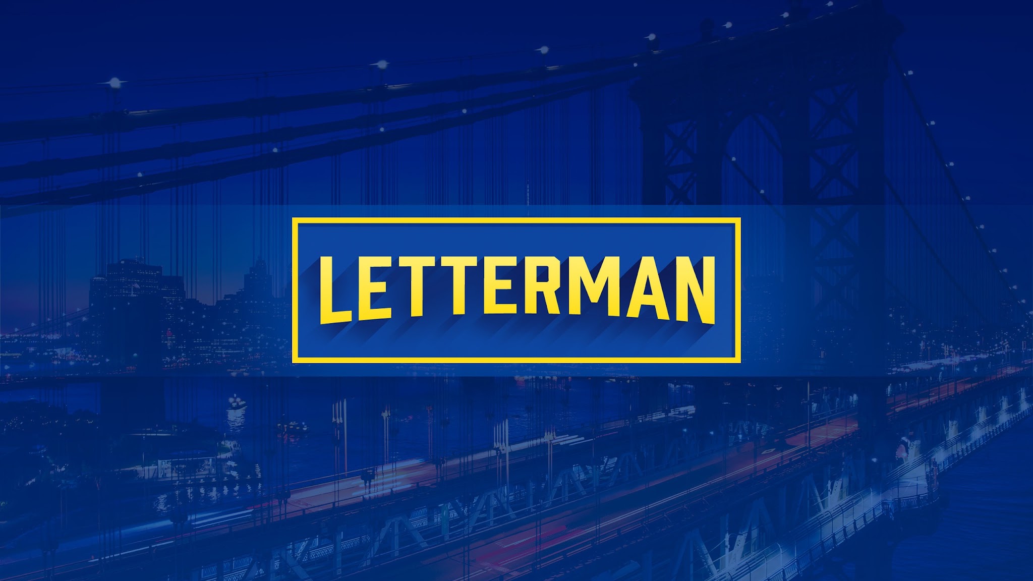 Letterman YouTube banner