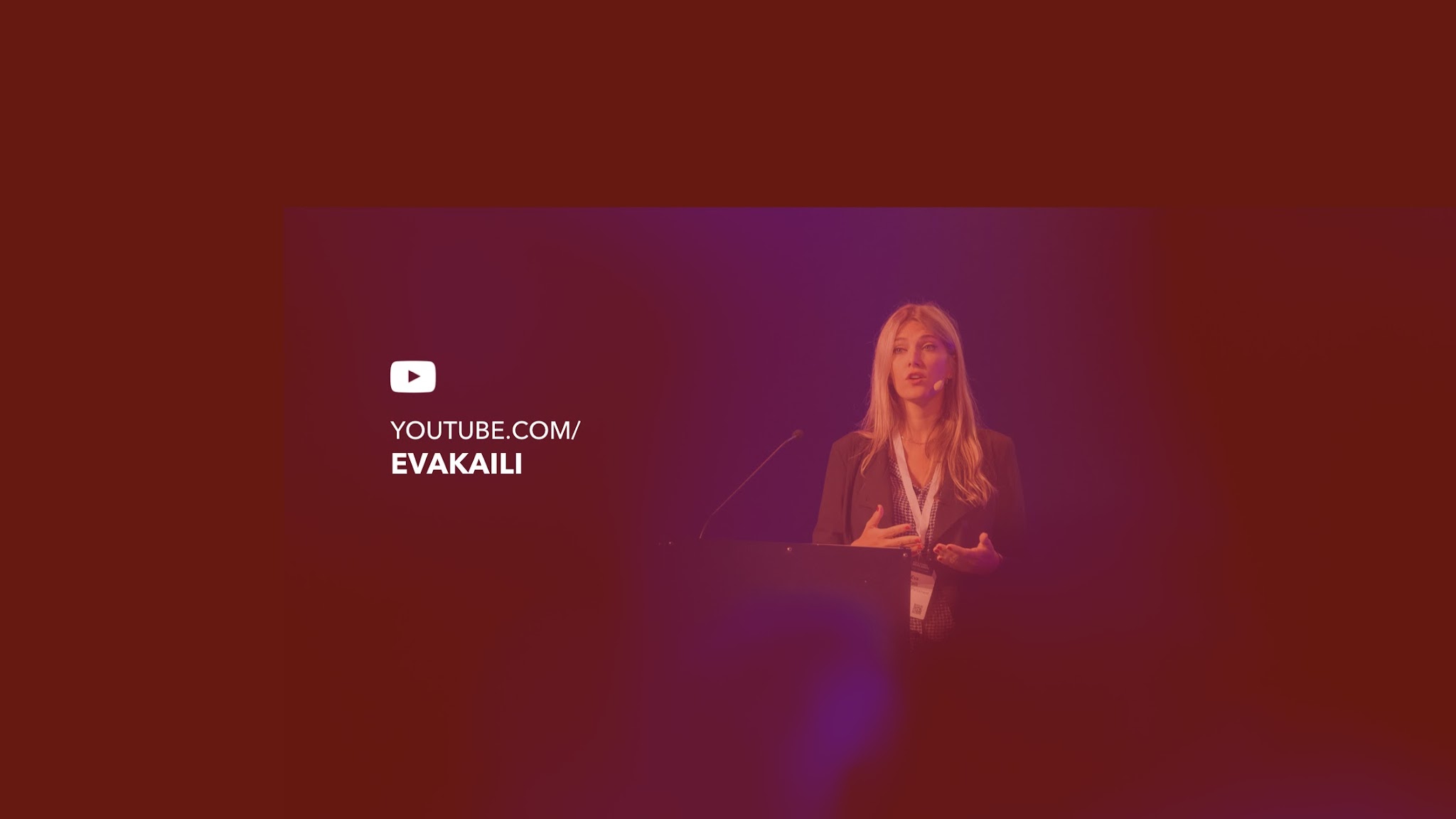 Eva Kaili Official YouTube banner
