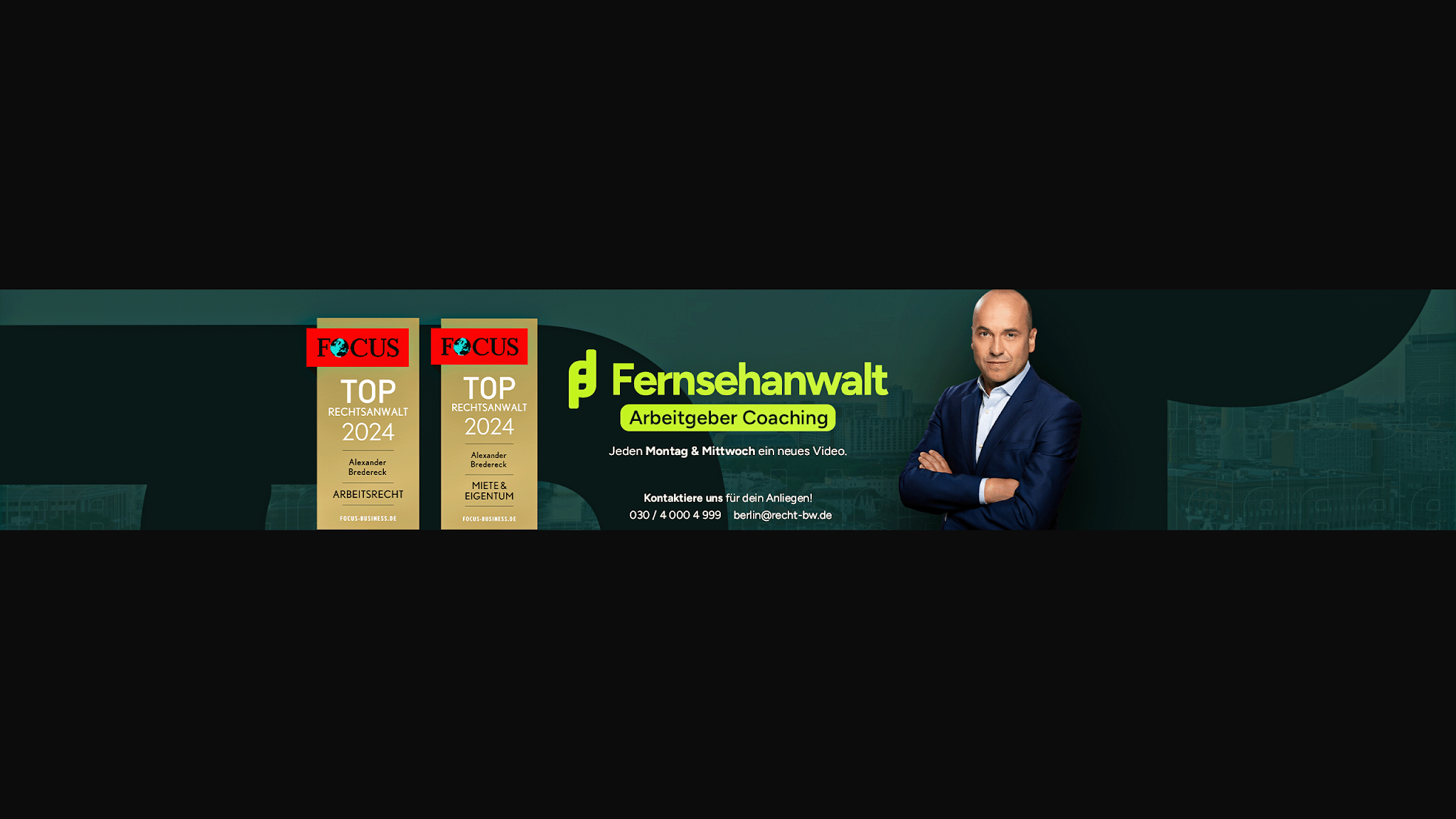 Fernsehanwalt I Arbeitgeber Coaching YouTube banner