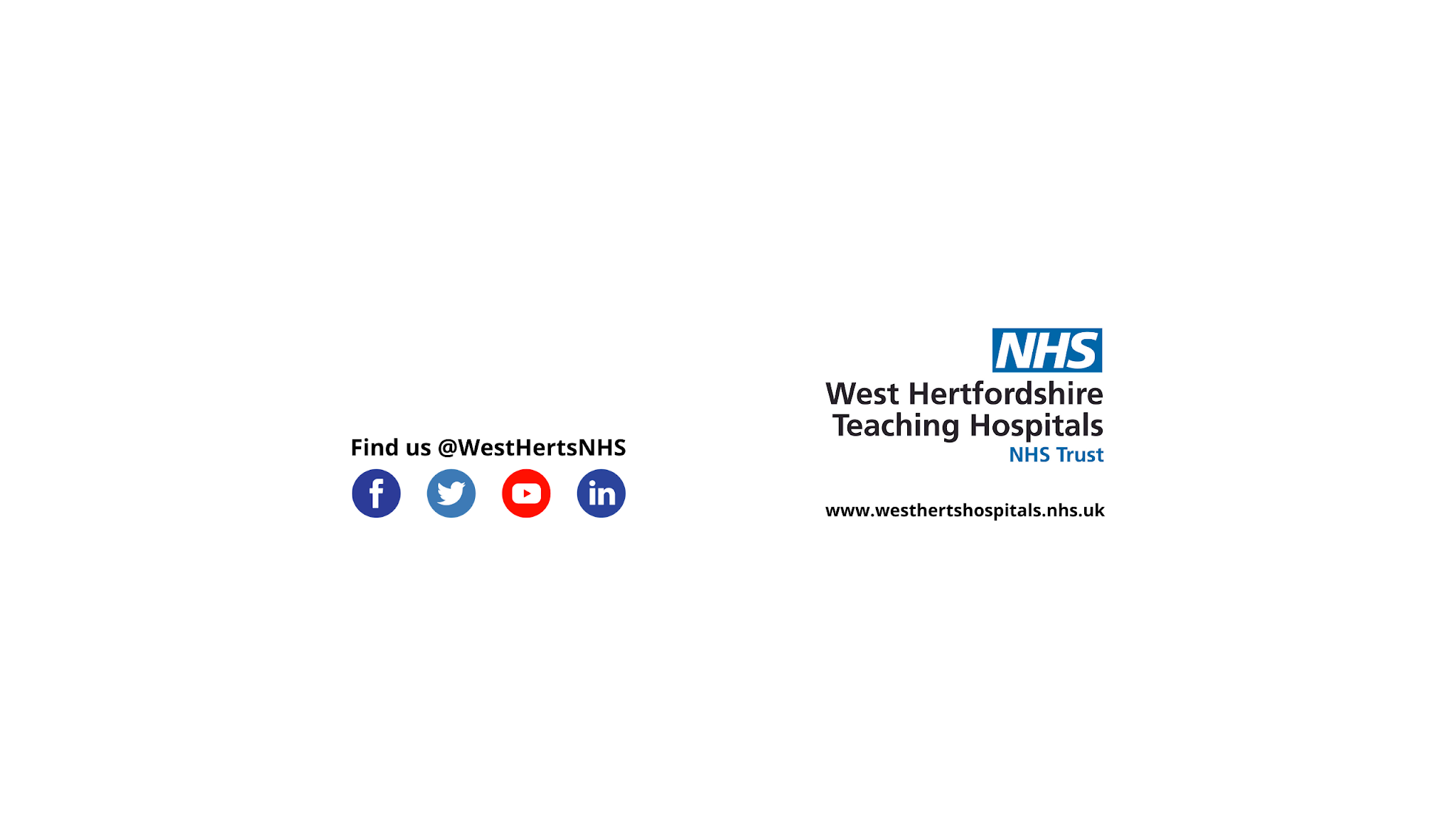 West Herts Teaching Hospitals NHS Trust YouTube banner