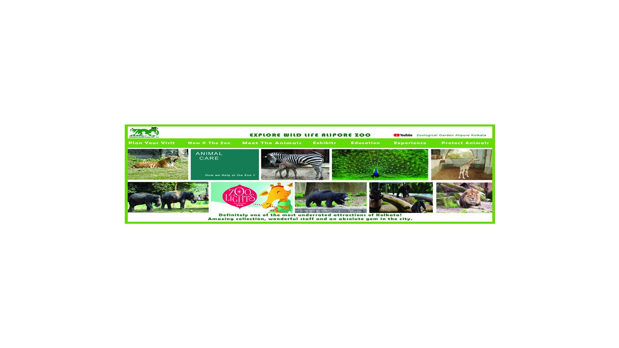 Zoological Garden Alipore Kolkata YouTube banner