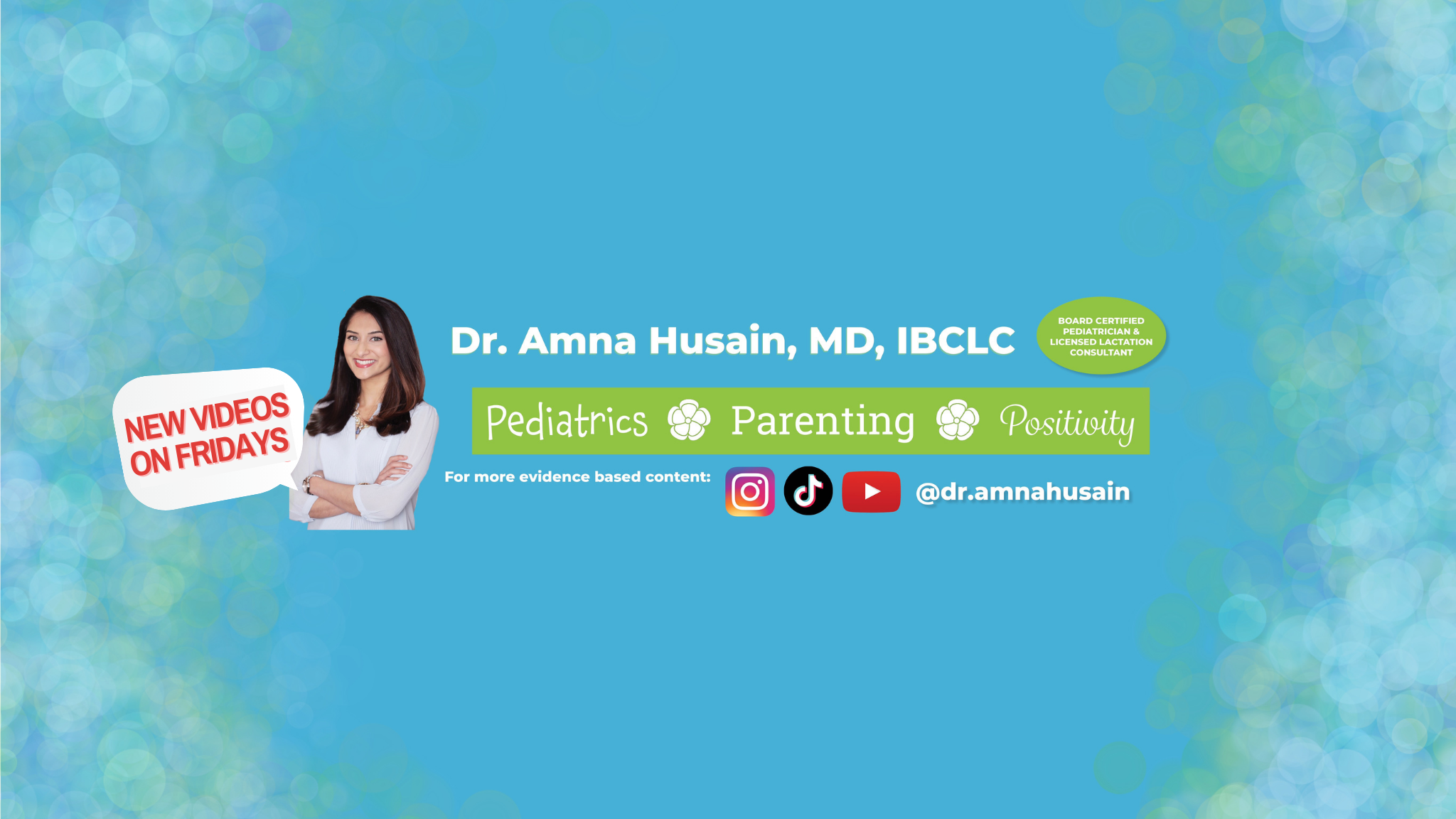 Dr. Amna Husain YouTube banner