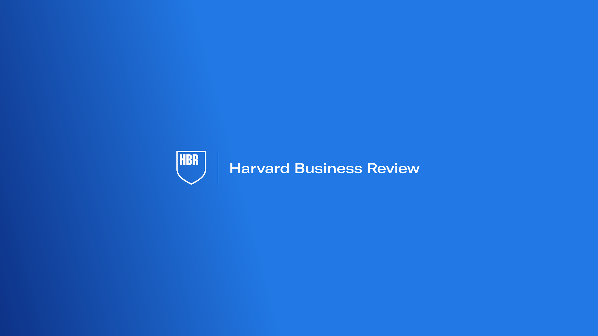 Harvard Business Review YouTube banner
