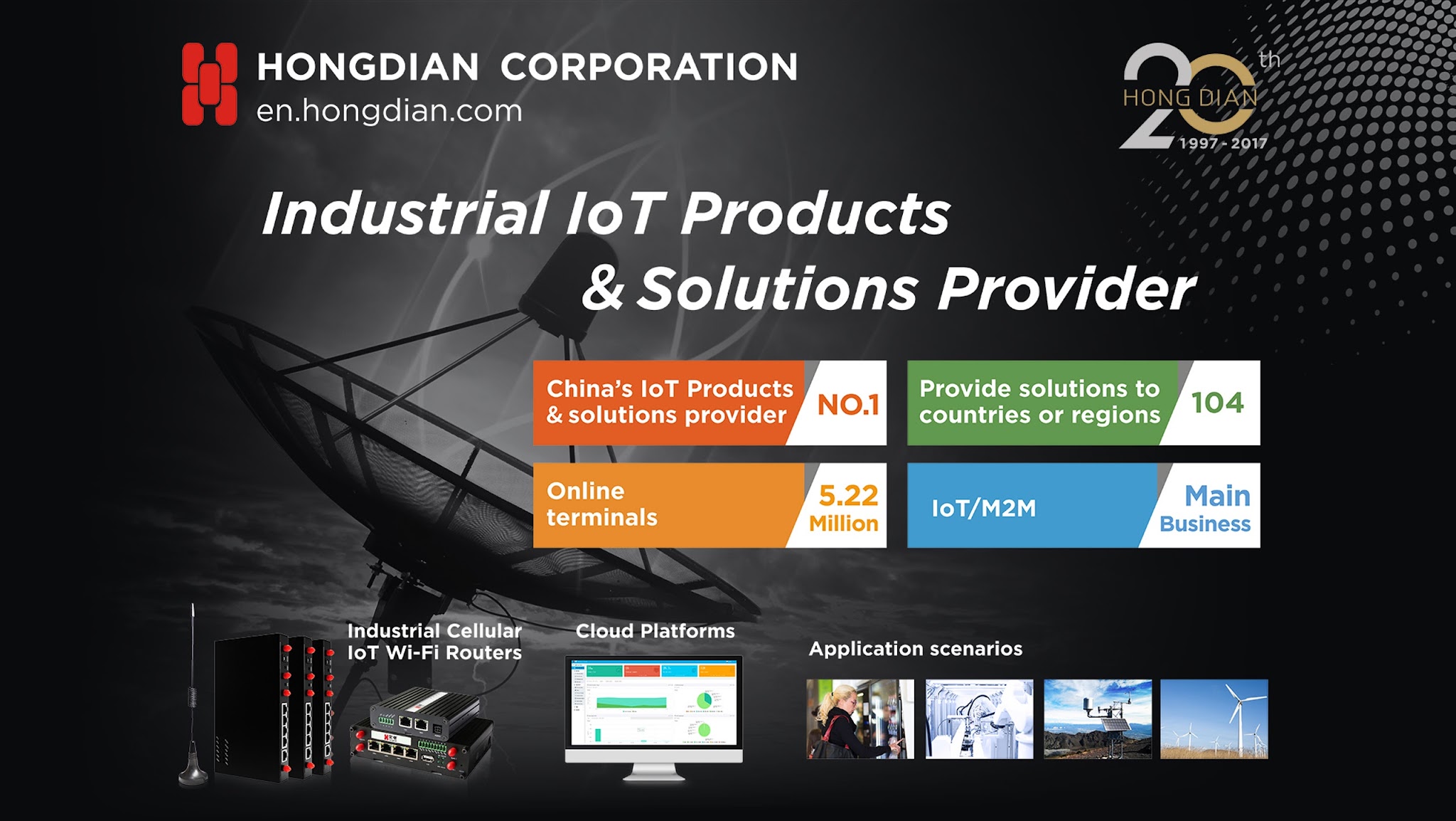Hongdian Corporation YouTube banner