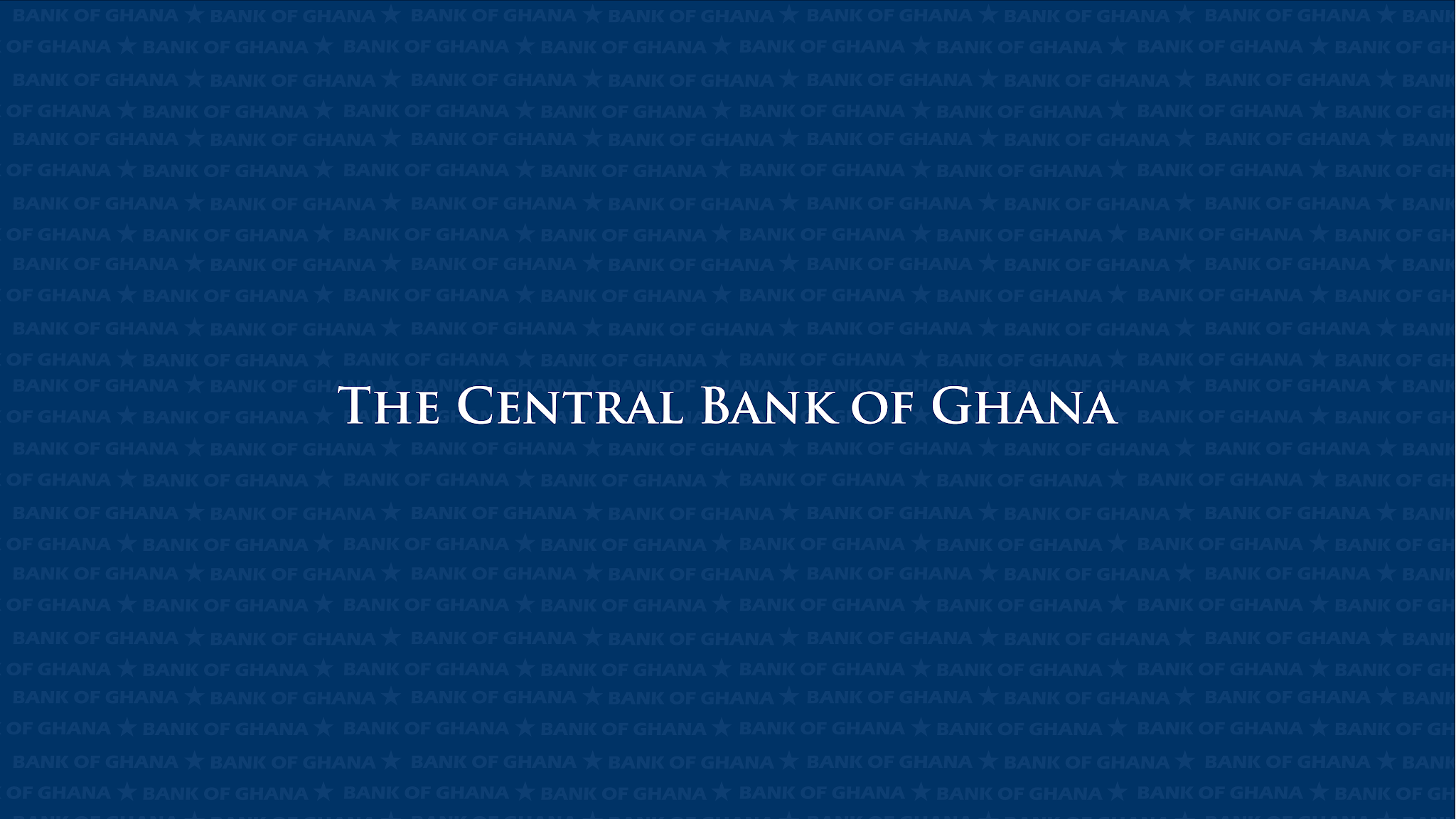 Bank of Ghana YouTube banner