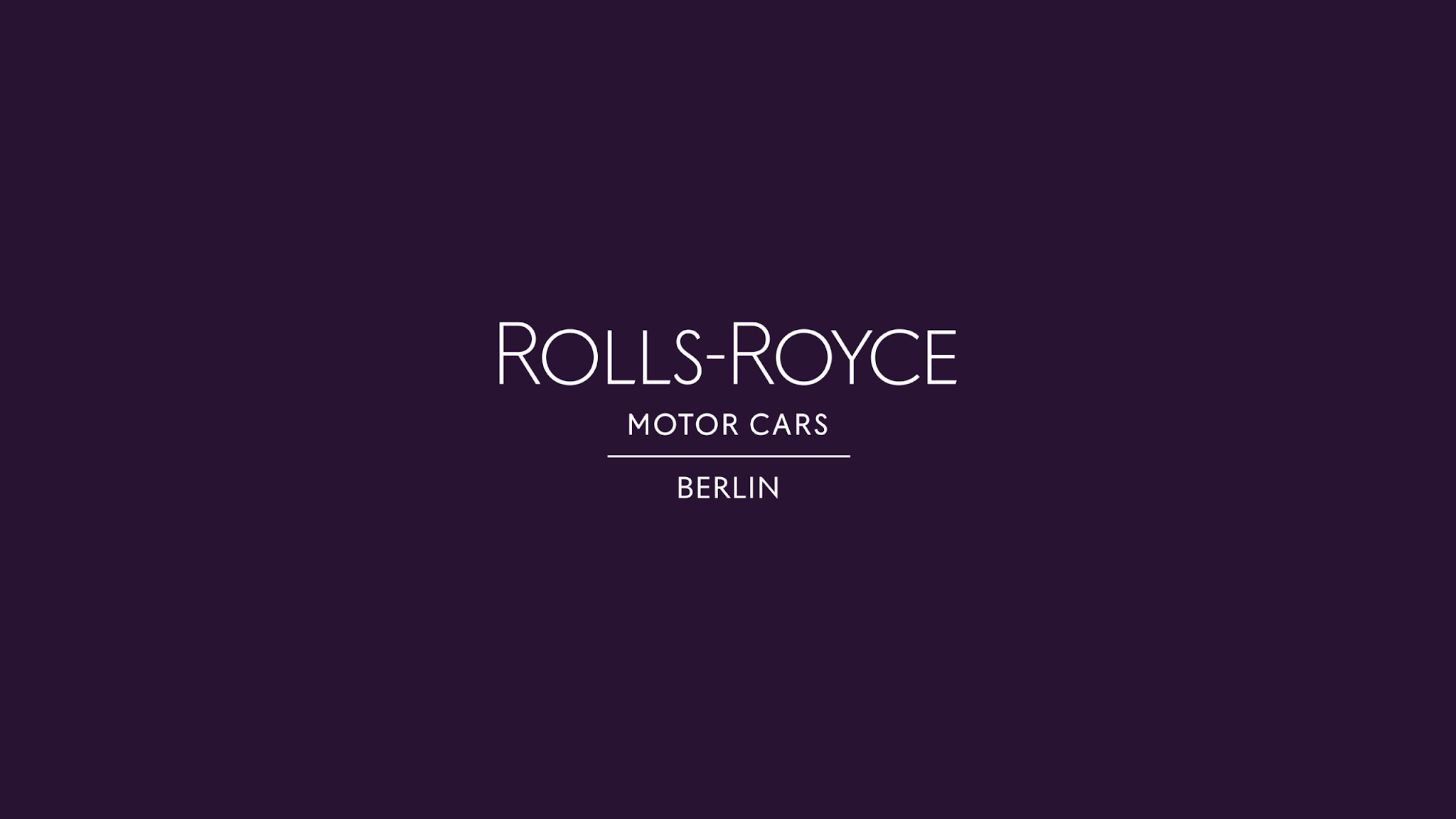 Rolls-Royce Motor Cars Berlin YouTube banner