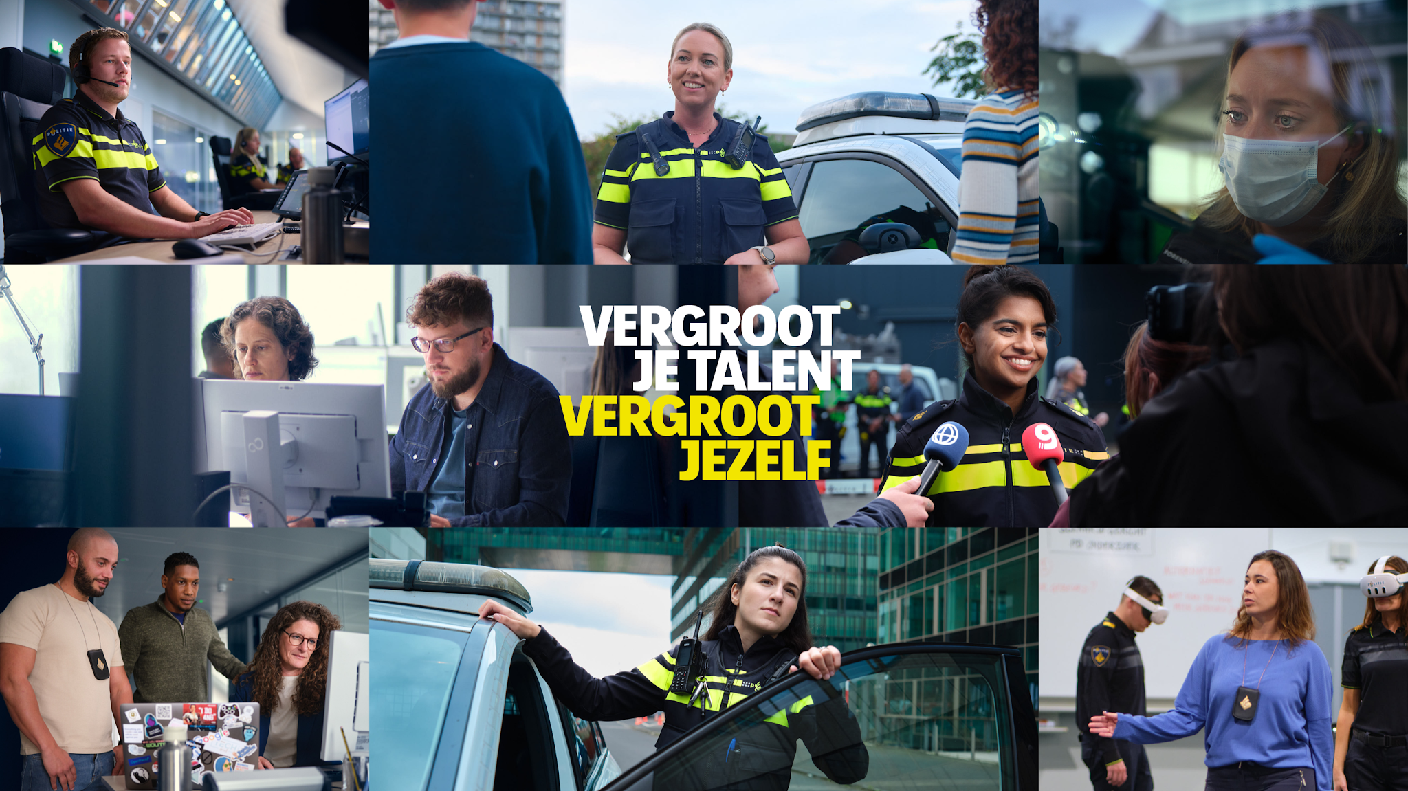 Kom bij de politie YouTube banner