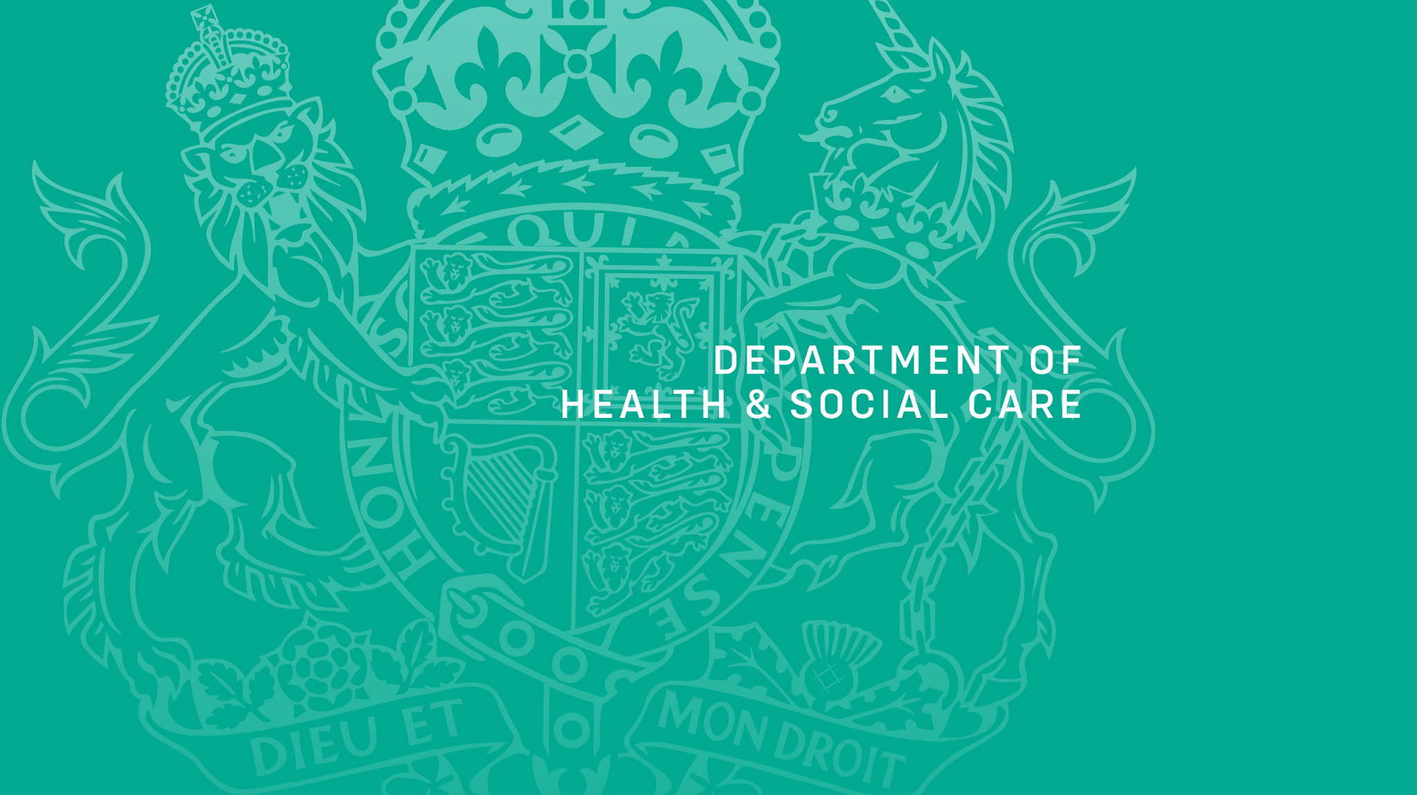 Department of Health and Social Care YouTube banner