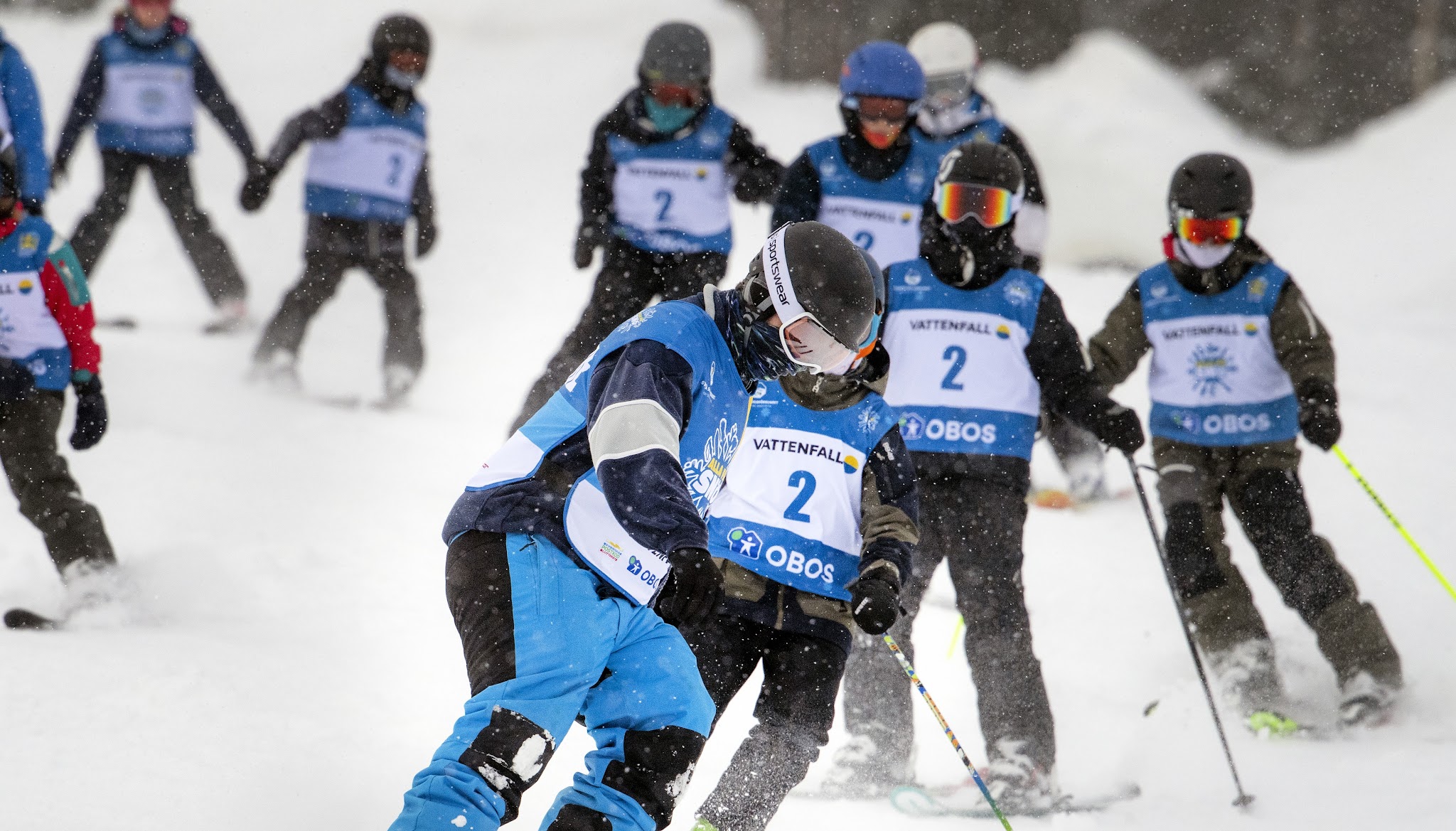 Alla på snö YouTube banner