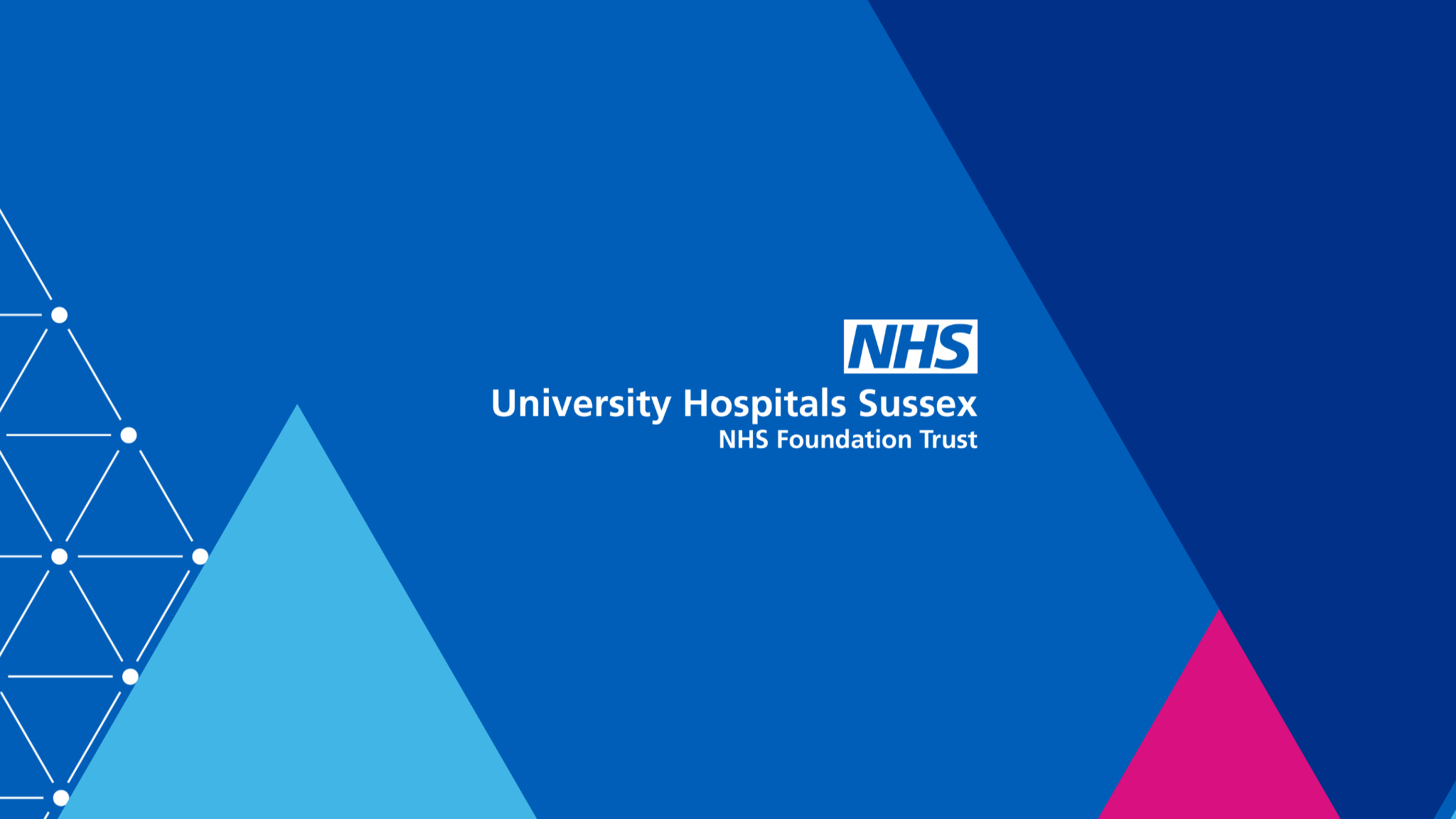 University Hospitals Sussex YouTube banner