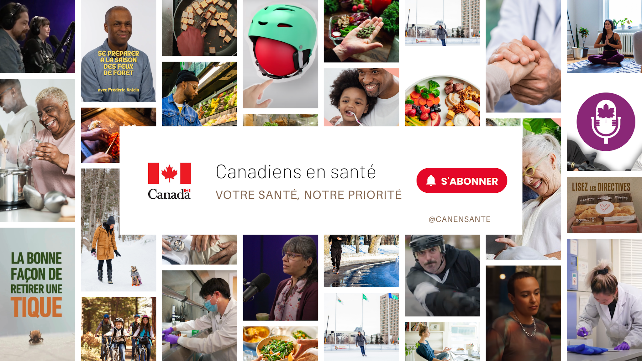 Canadiens en santé YouTube banner
