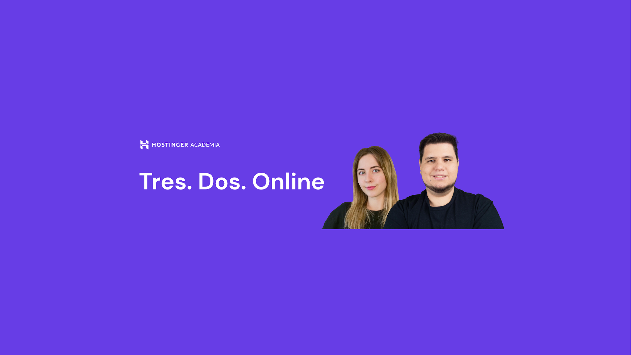 Academia de Hostinger YouTube banner