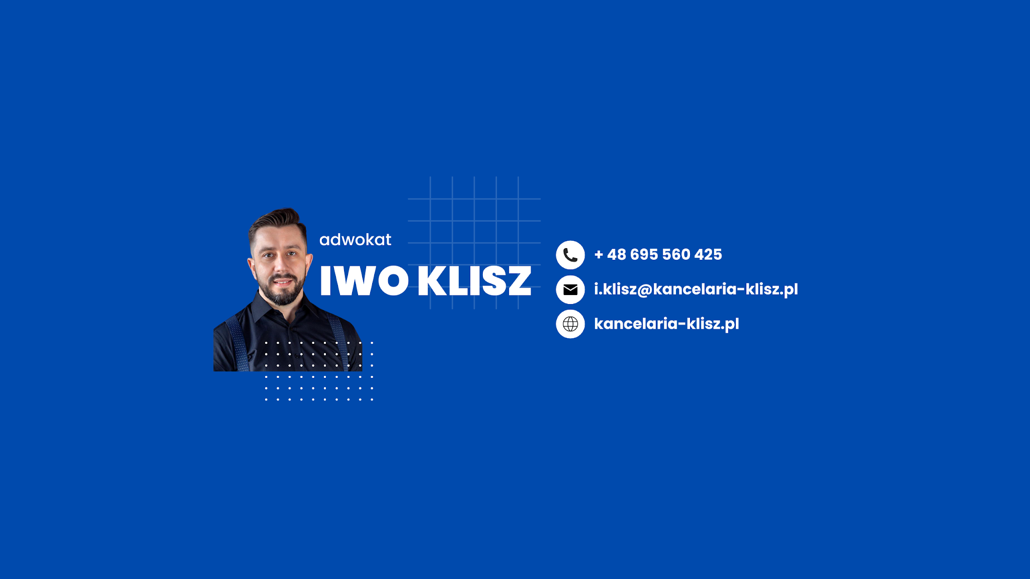 Adwokat Iwo Klisz YouTube banner