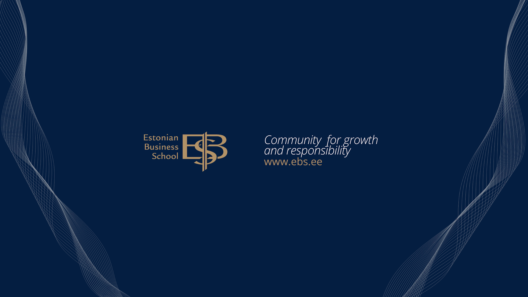 Estonian Business School YouTube banner