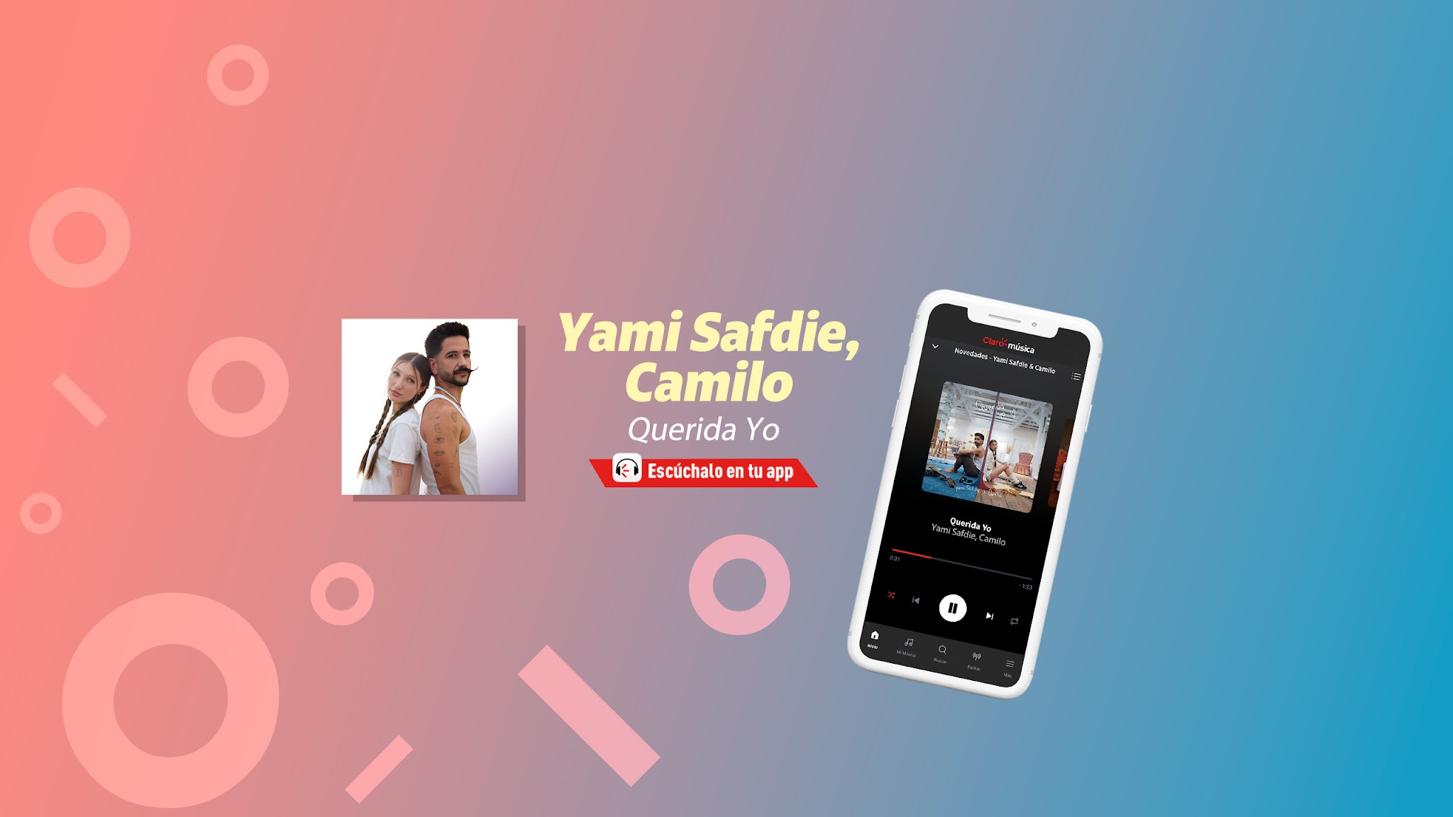 Claro música México YouTube banner