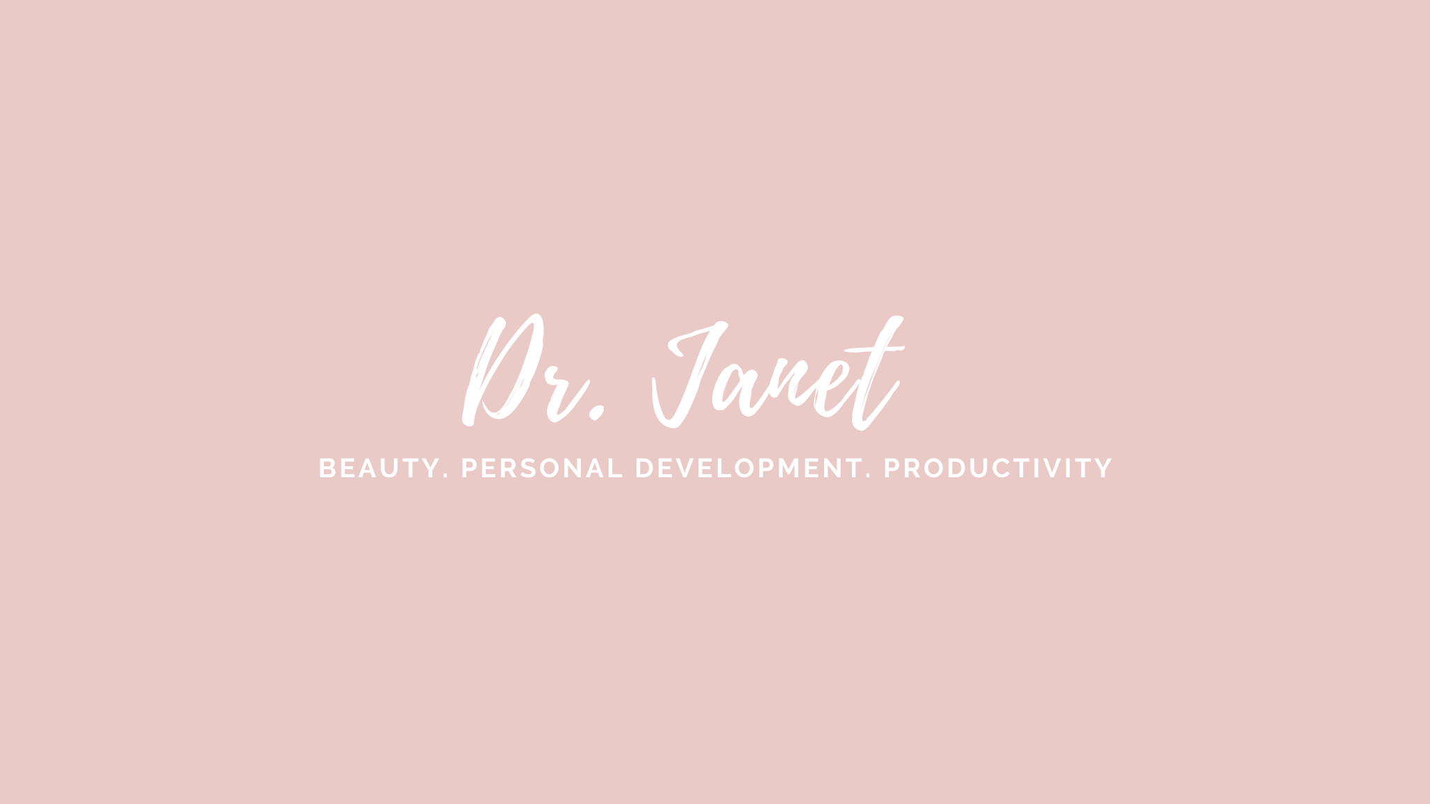 Dr. Janet YouTube banner