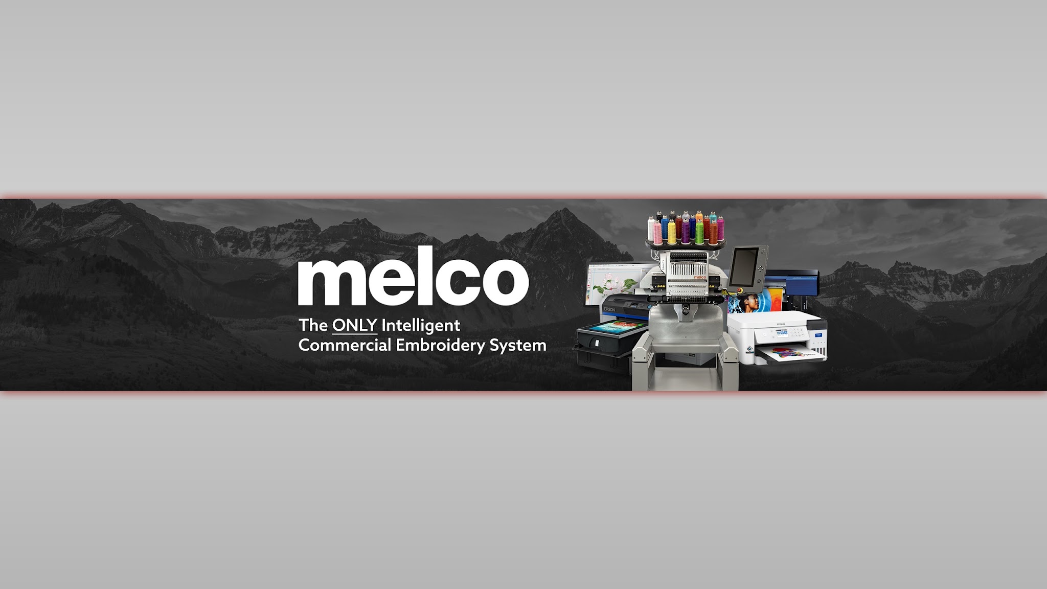 Melco Embroidery YouTube banner