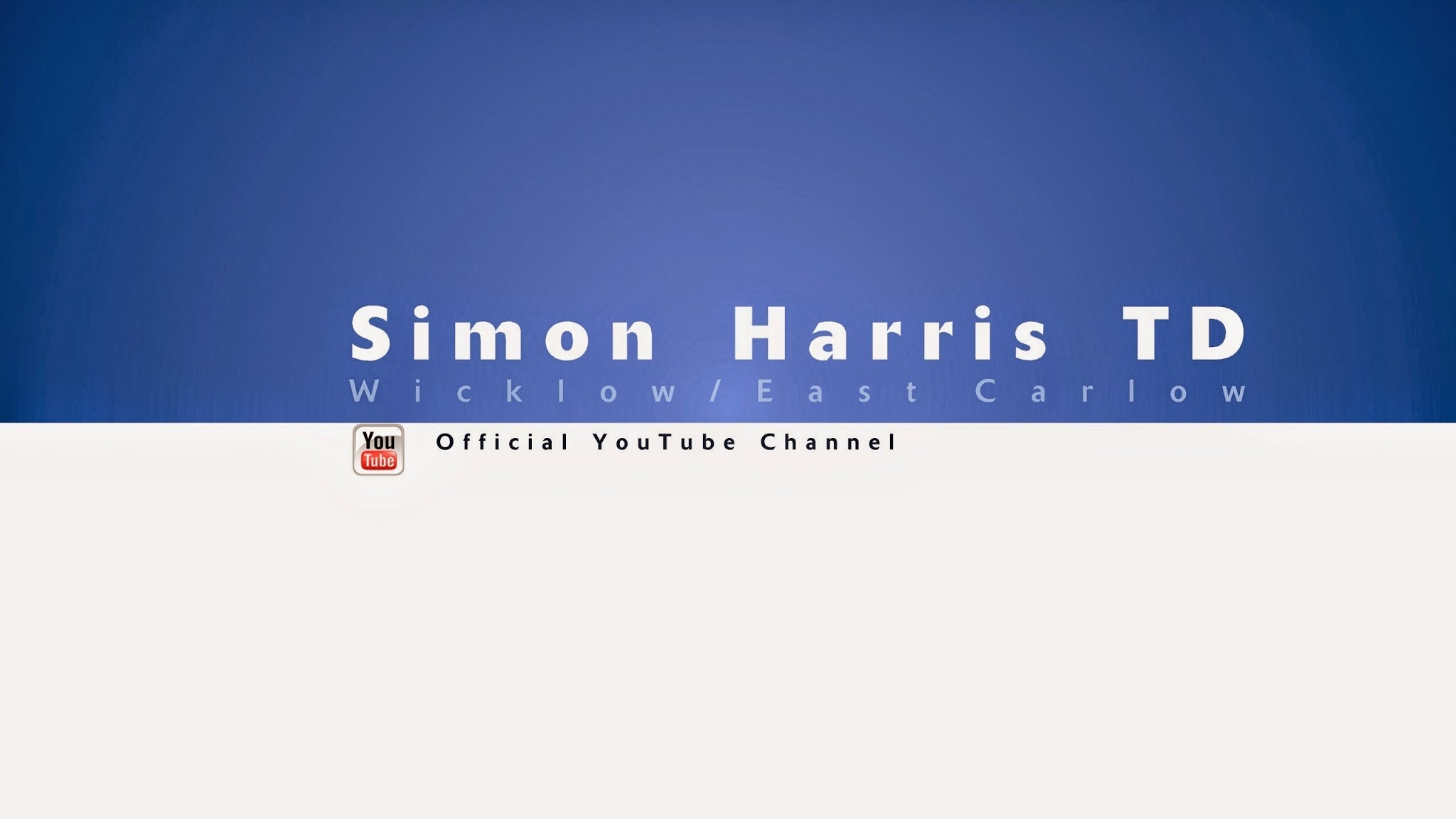Simon Harris YouTube banner