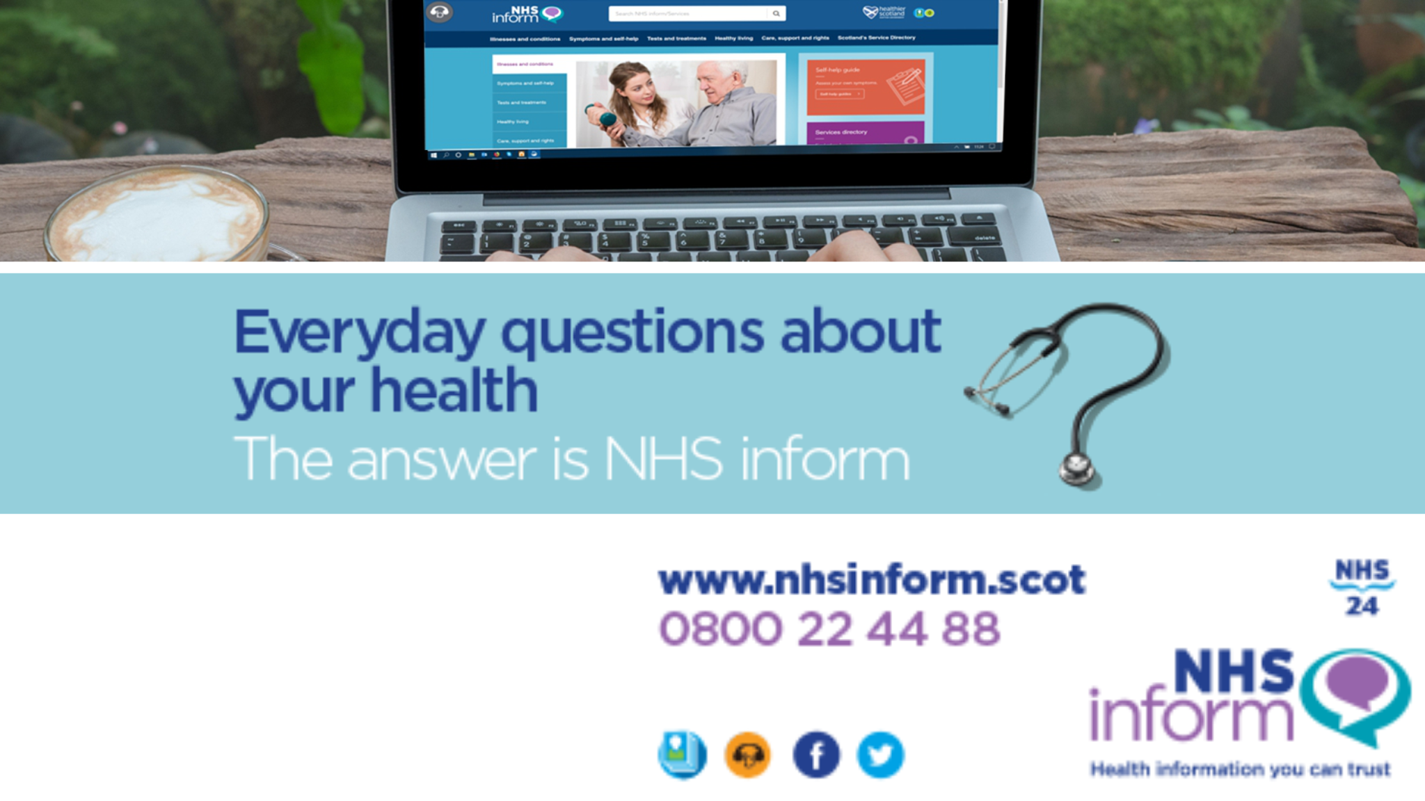 NHS inform YouTube banner