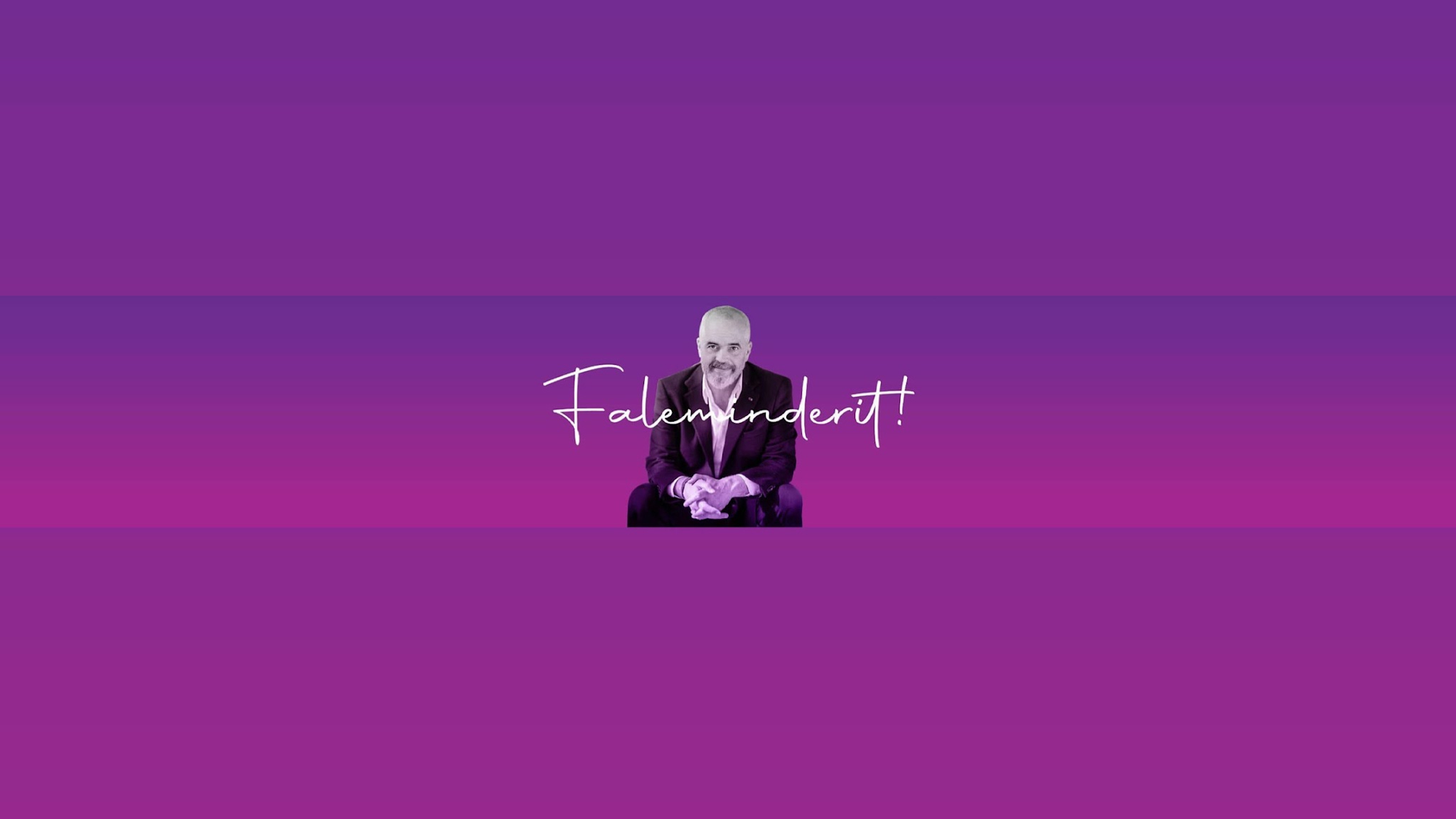 Edi Rama YouTube banner