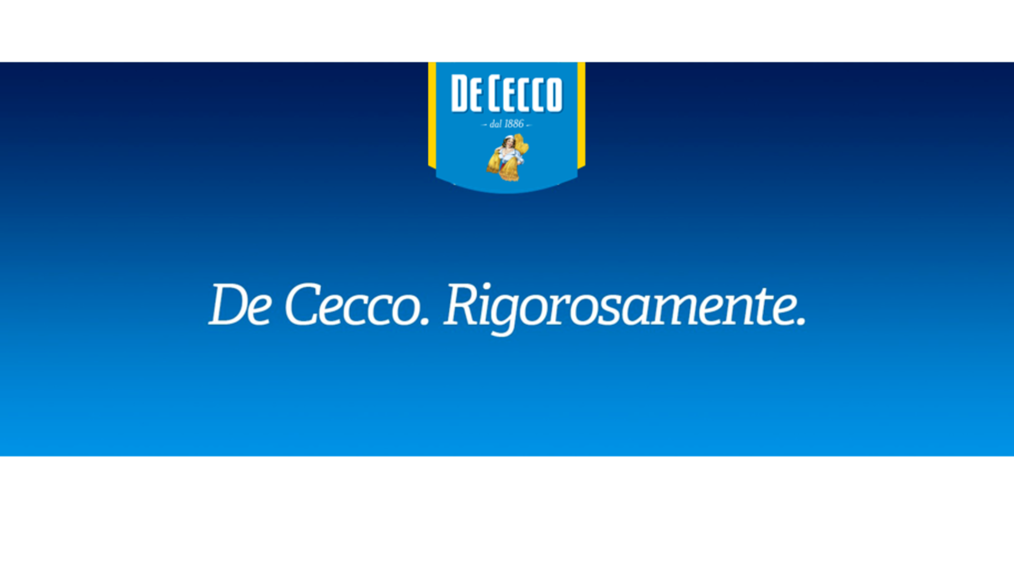 Pasta De Cecco YouTube banner