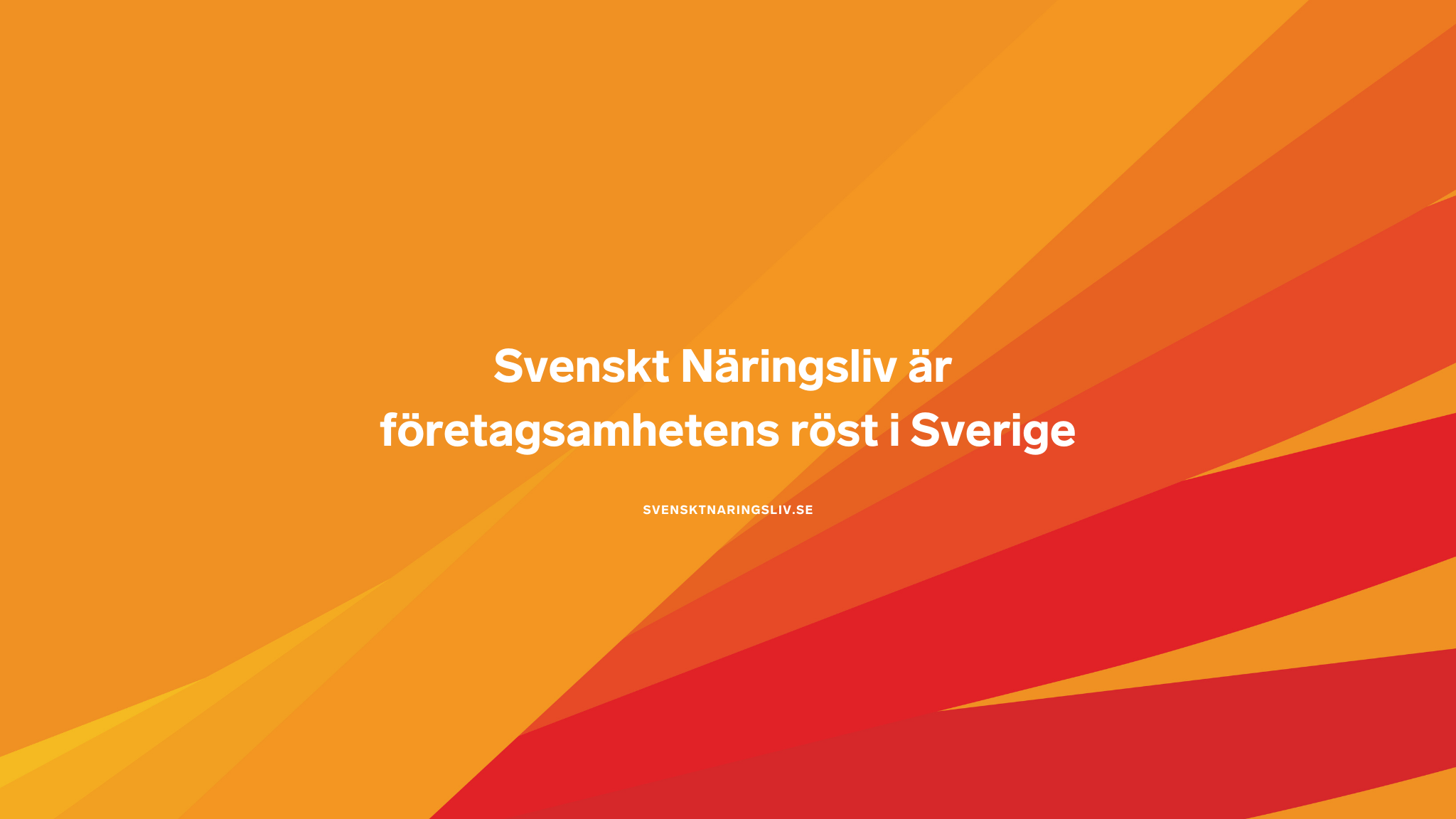 Svenskt Näringsliv YouTube banner