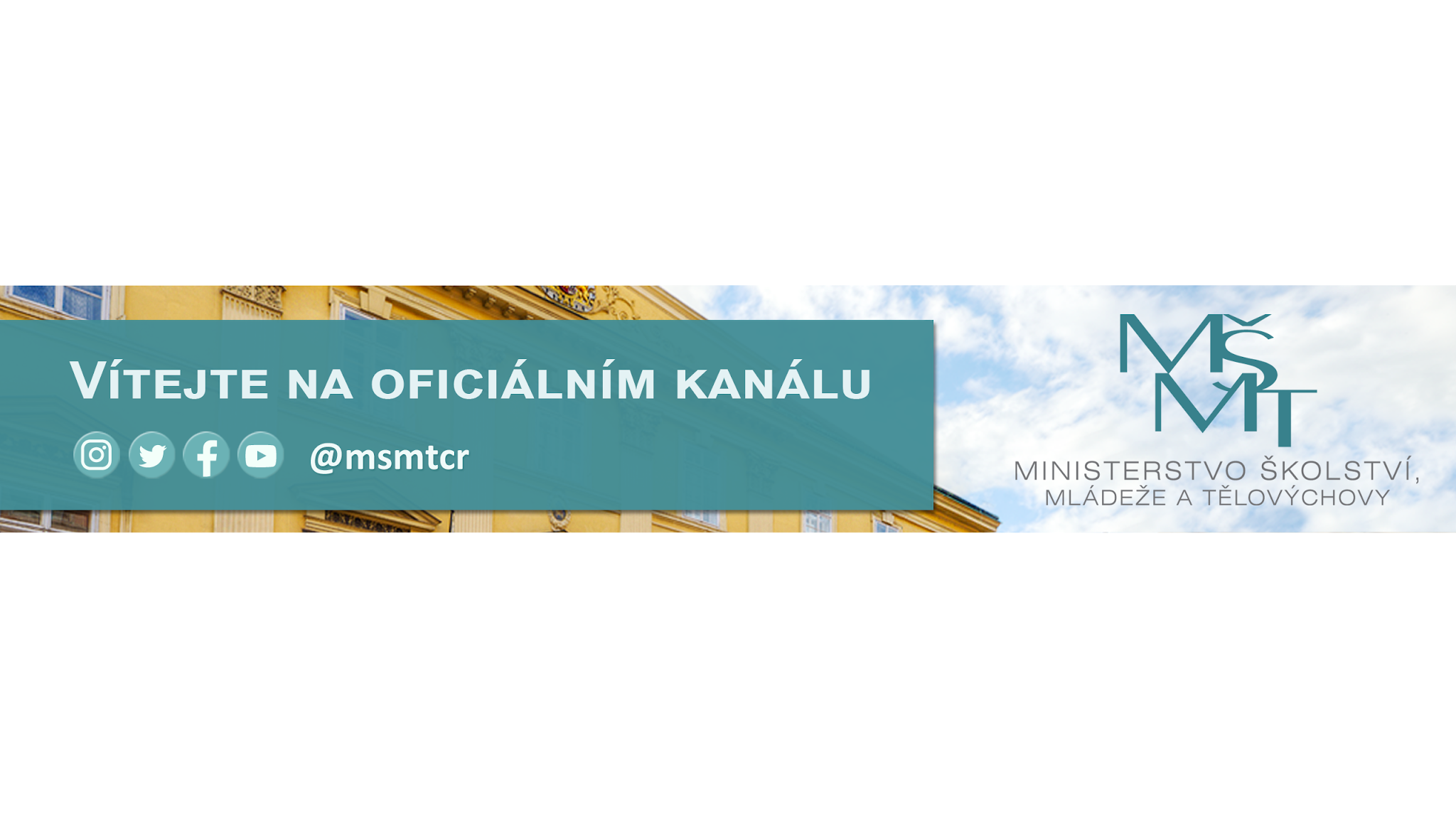 MŠMT YouTube banner