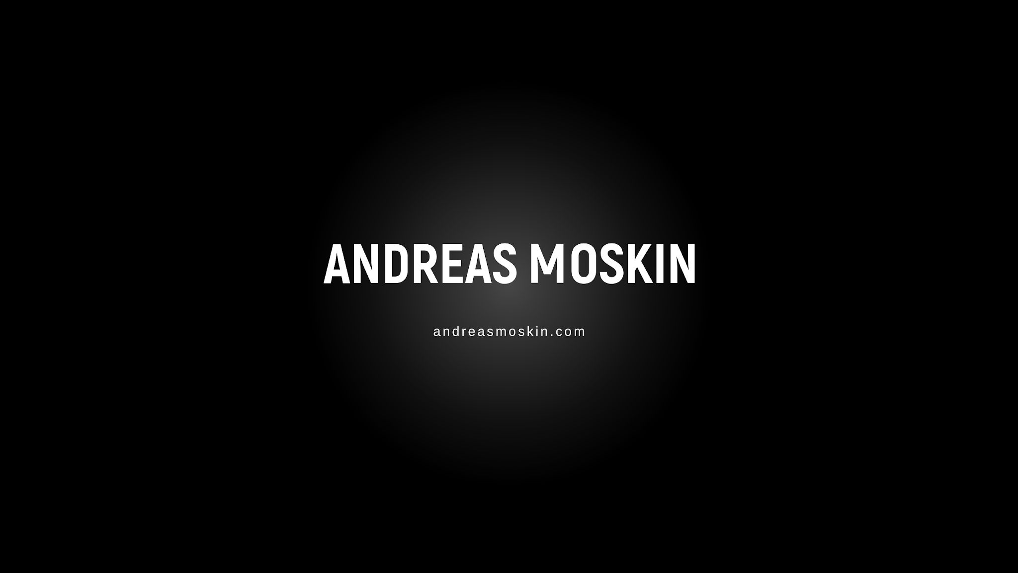 Andreas Moskin YouTube banner