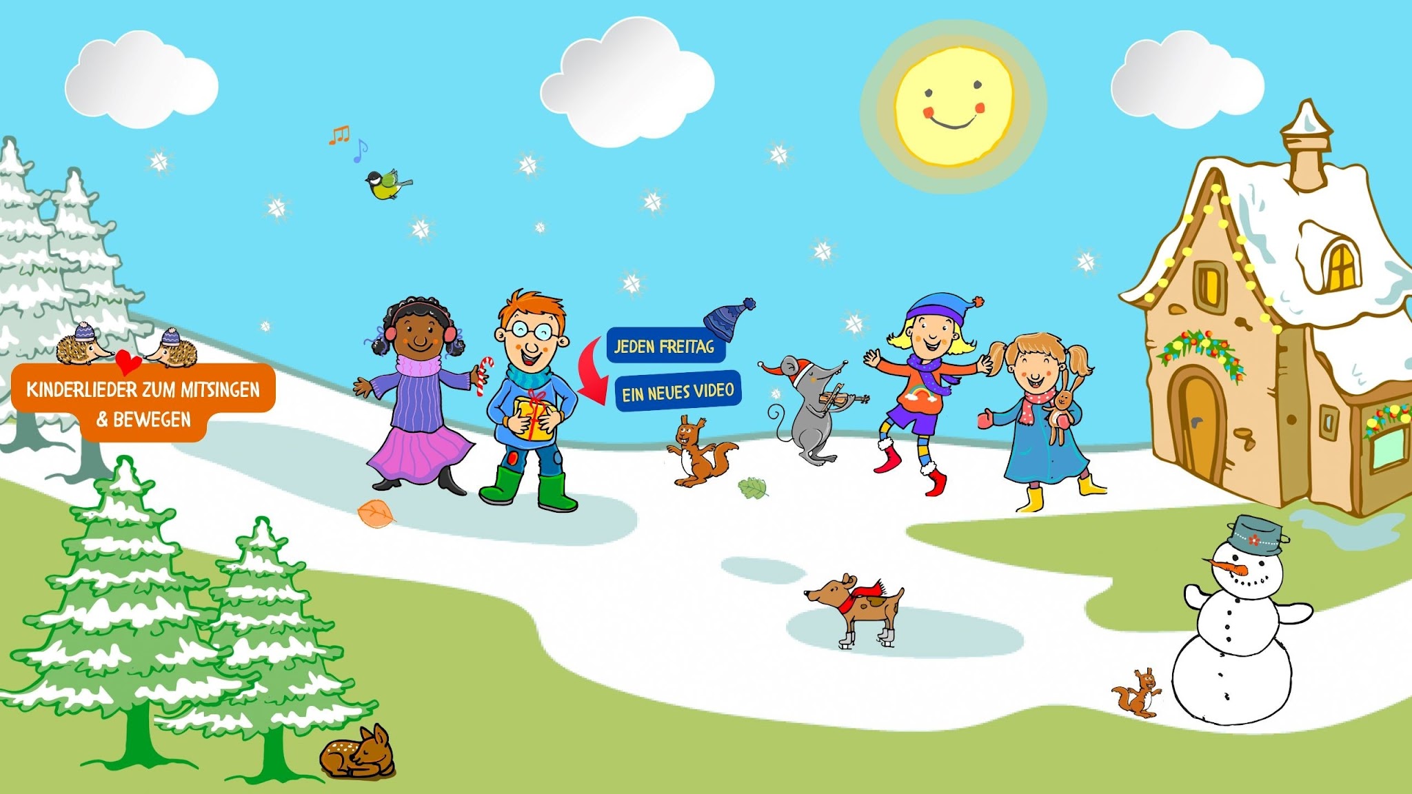 Kinderlieder zum Mitsingen und Bewegen YouTube banner