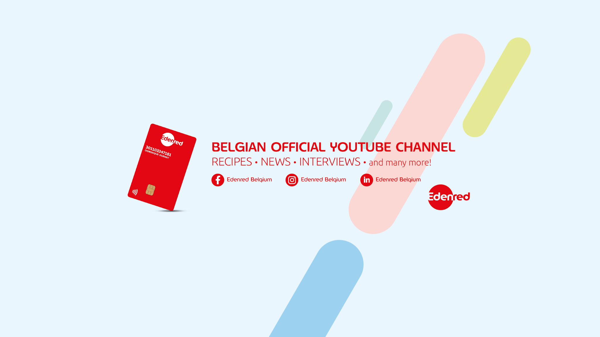 Edenred Belgium YouTube banner