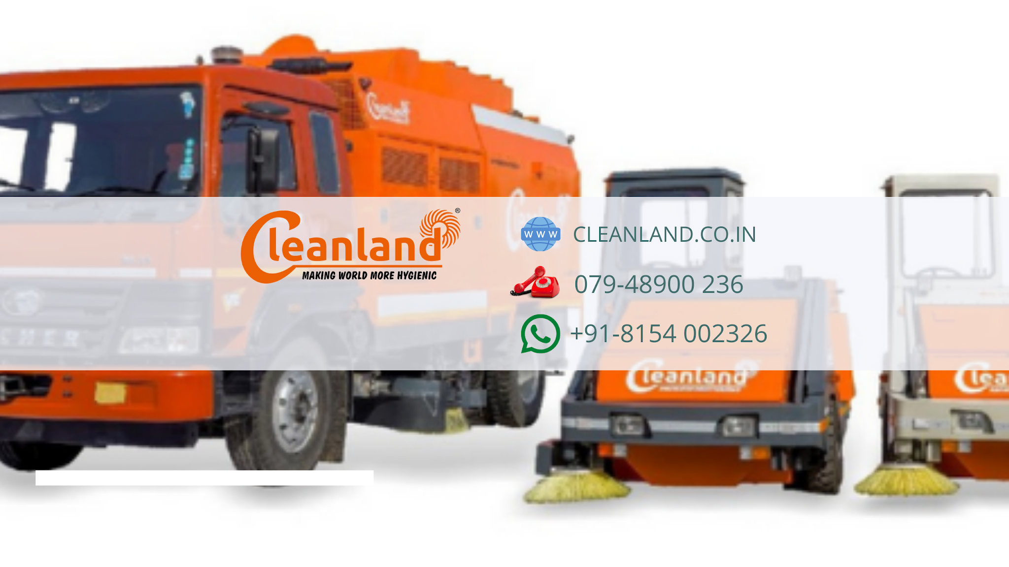 Road Sweeping Machine Manufacturer - Cleanland YouTube banner