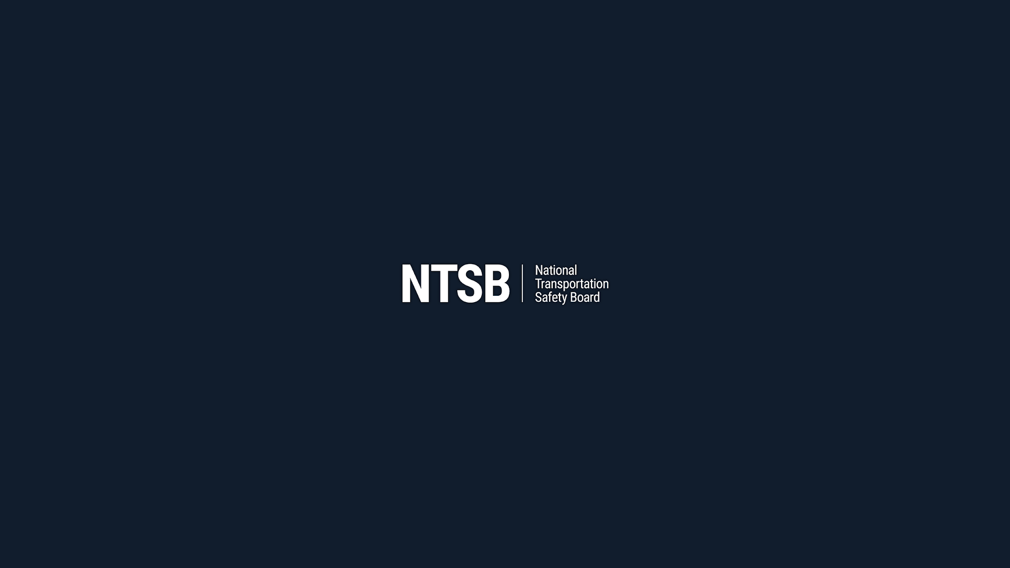 NTSBgov YouTube banner
