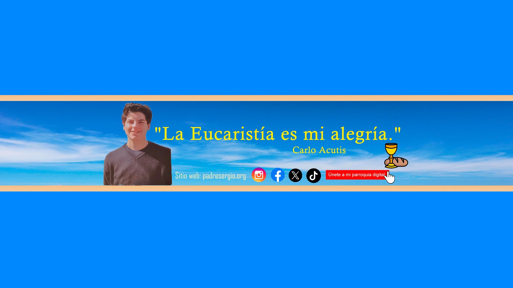 Oraciones Padre Sergio YouTube banner
