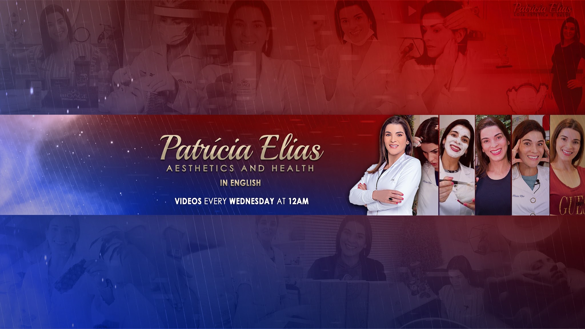 Patricia Elias in English YouTube banner