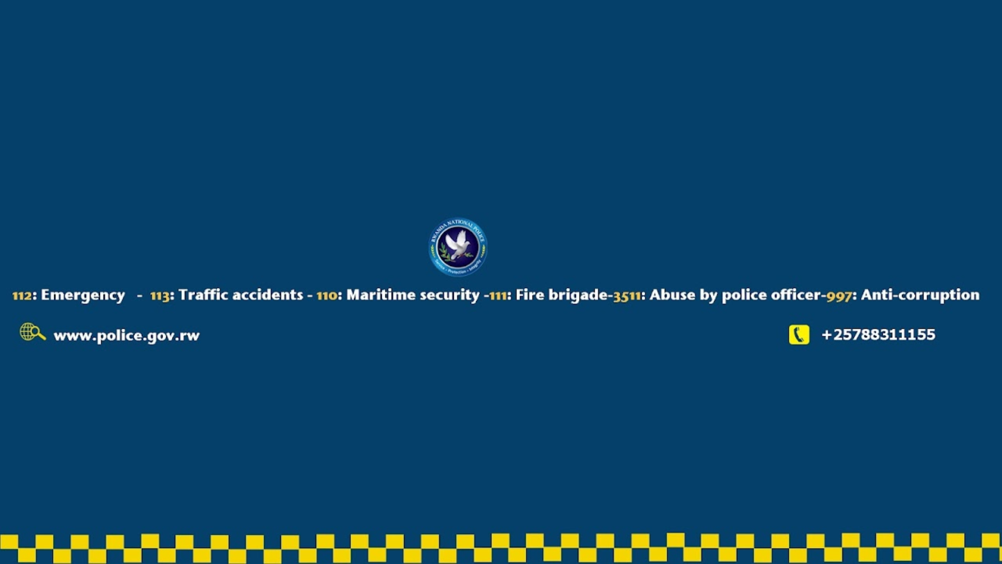 Rwanda Police YouTube banner