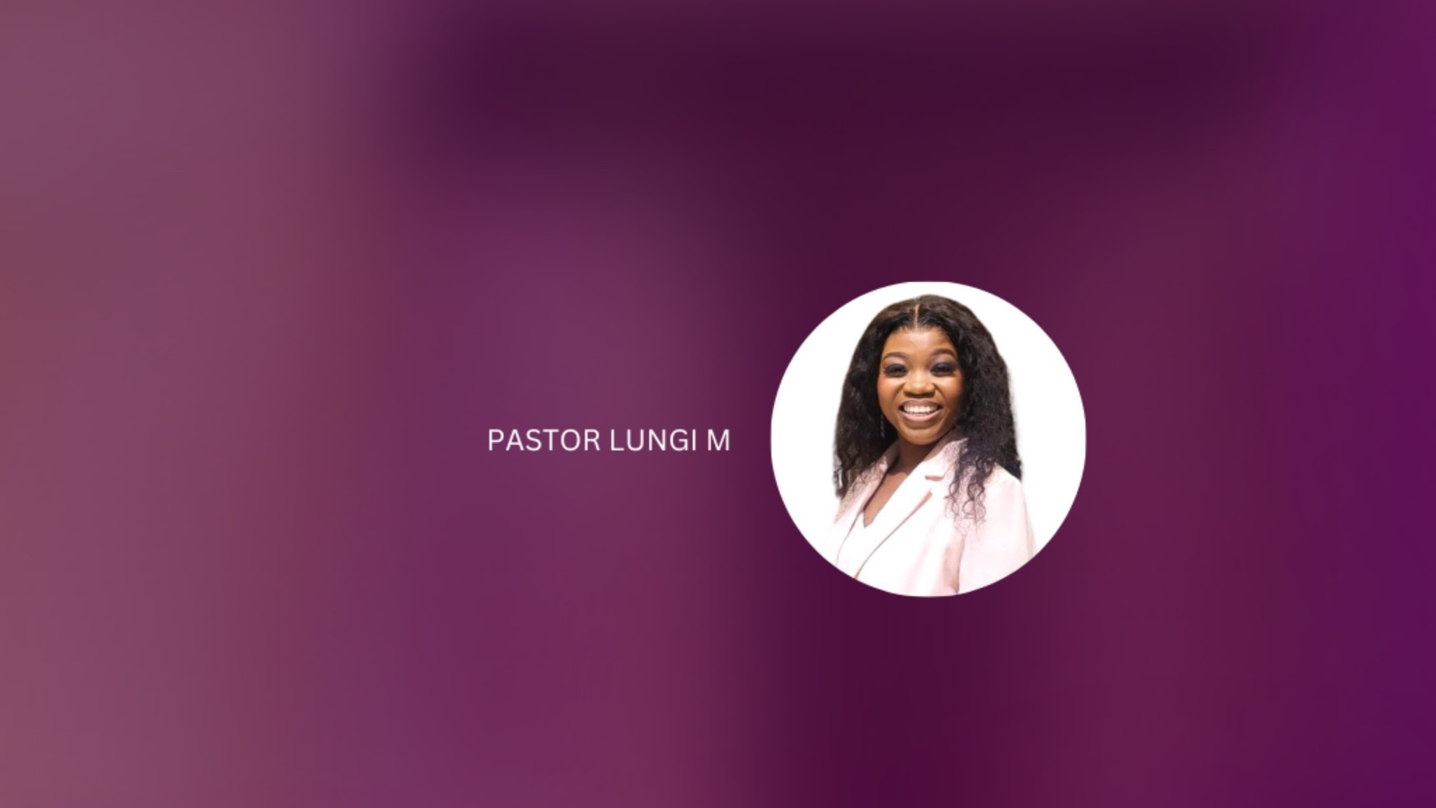 Pastor Lungi M YouTube banner