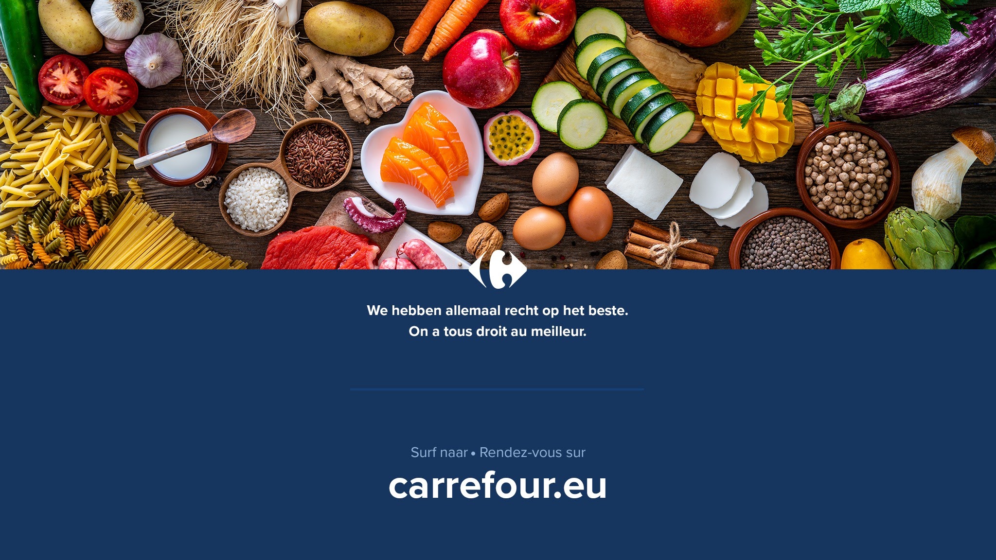Carrefour Belgium YouTube banner