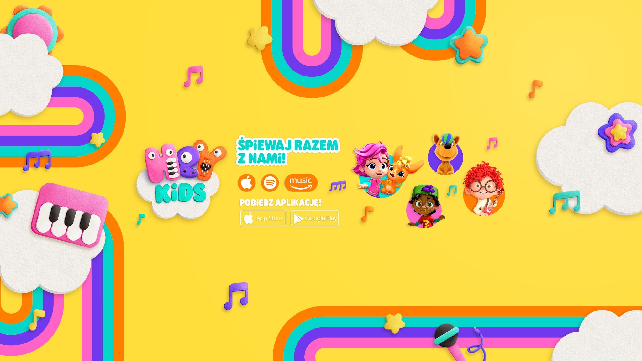 HeyKids - Piosenki Dla Dzieci YouTube banner