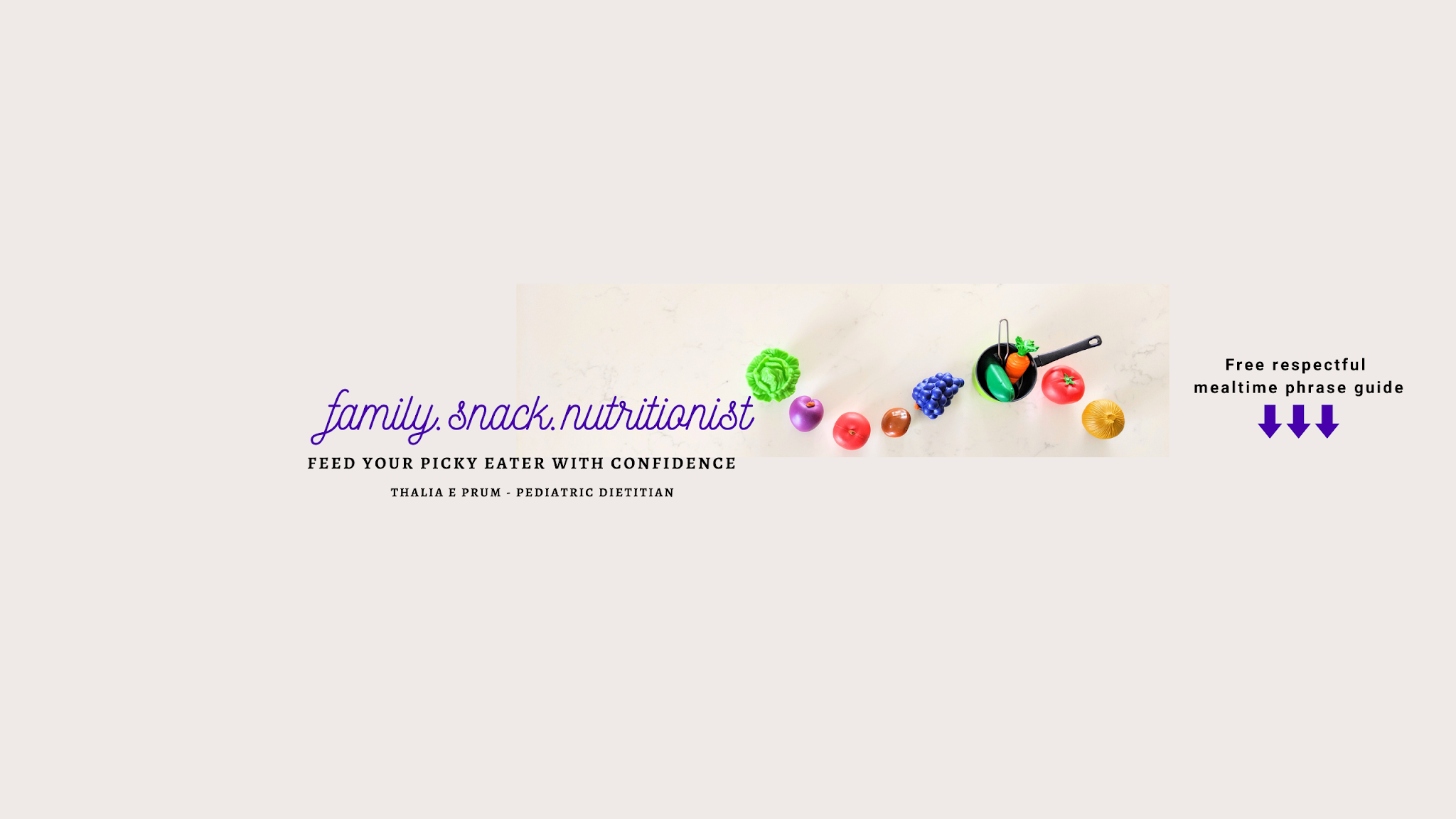 Family Snack Nutritionist YouTube banner
