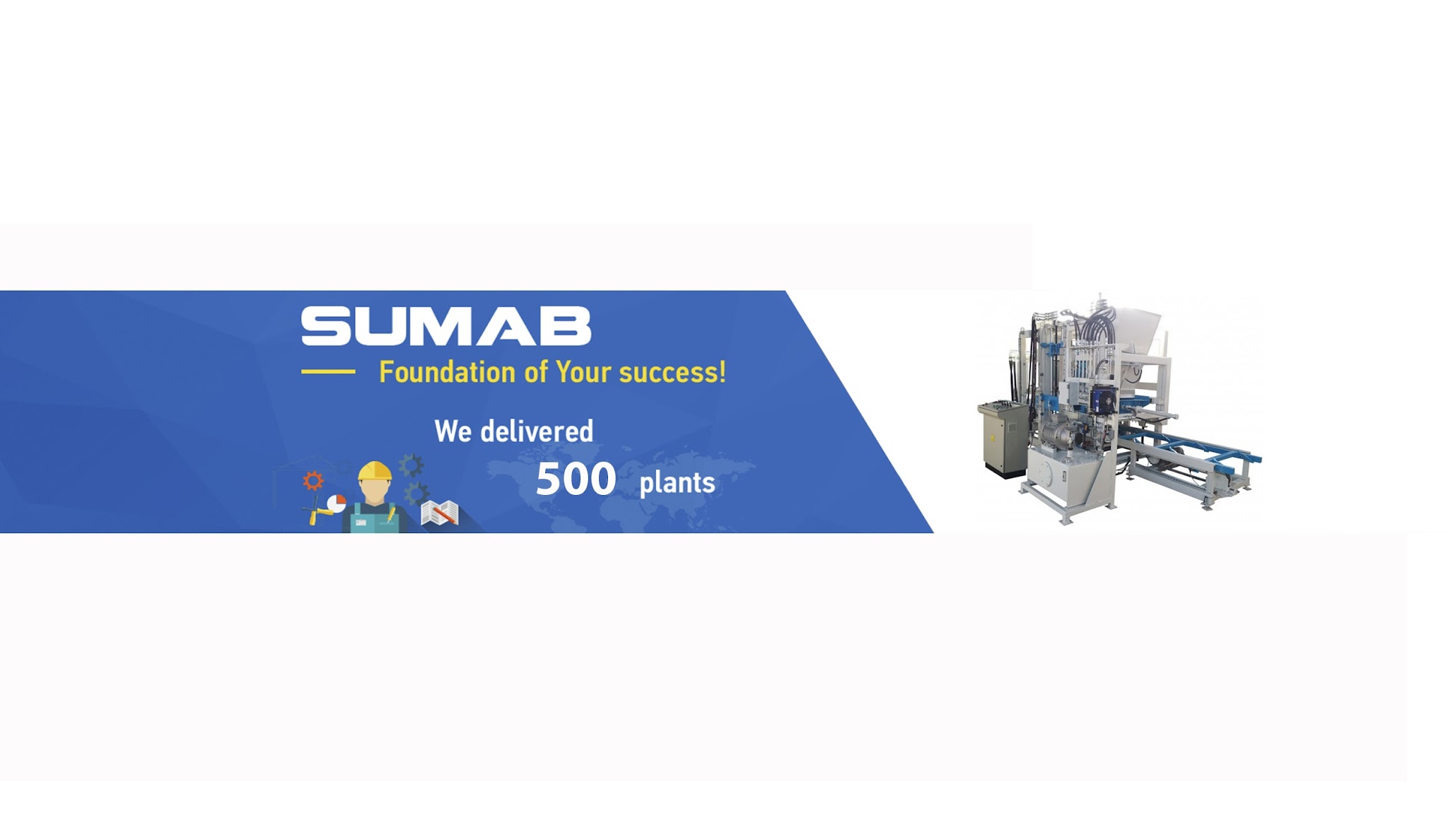 Concrete equipment SUMAB YouTube banner