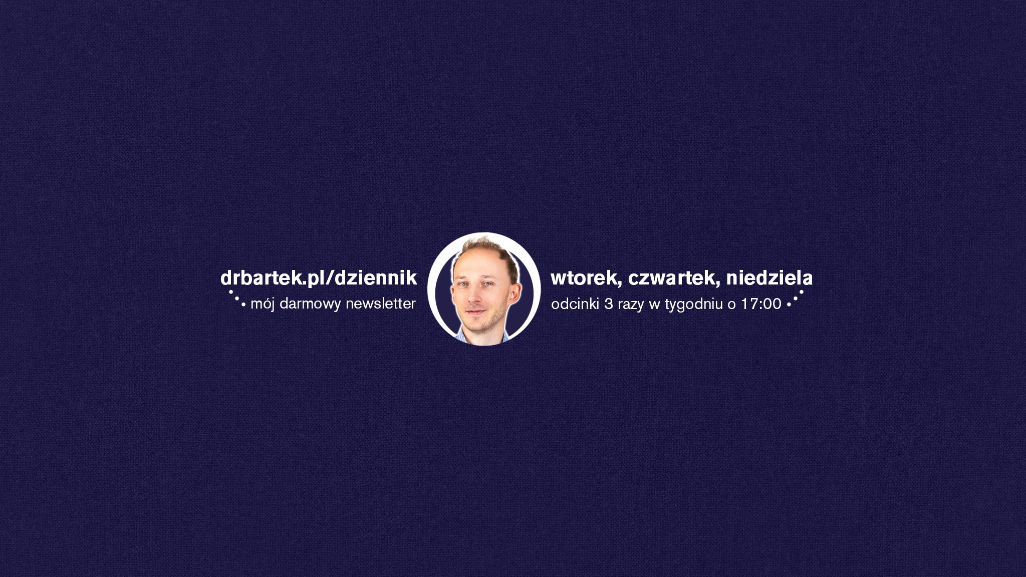 Dr Bartek Kulczyński YouTube banner