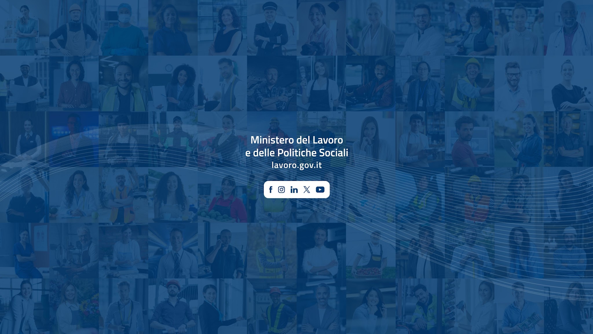 Ministero del Lavoro e delle Politiche Sociali YouTube banner