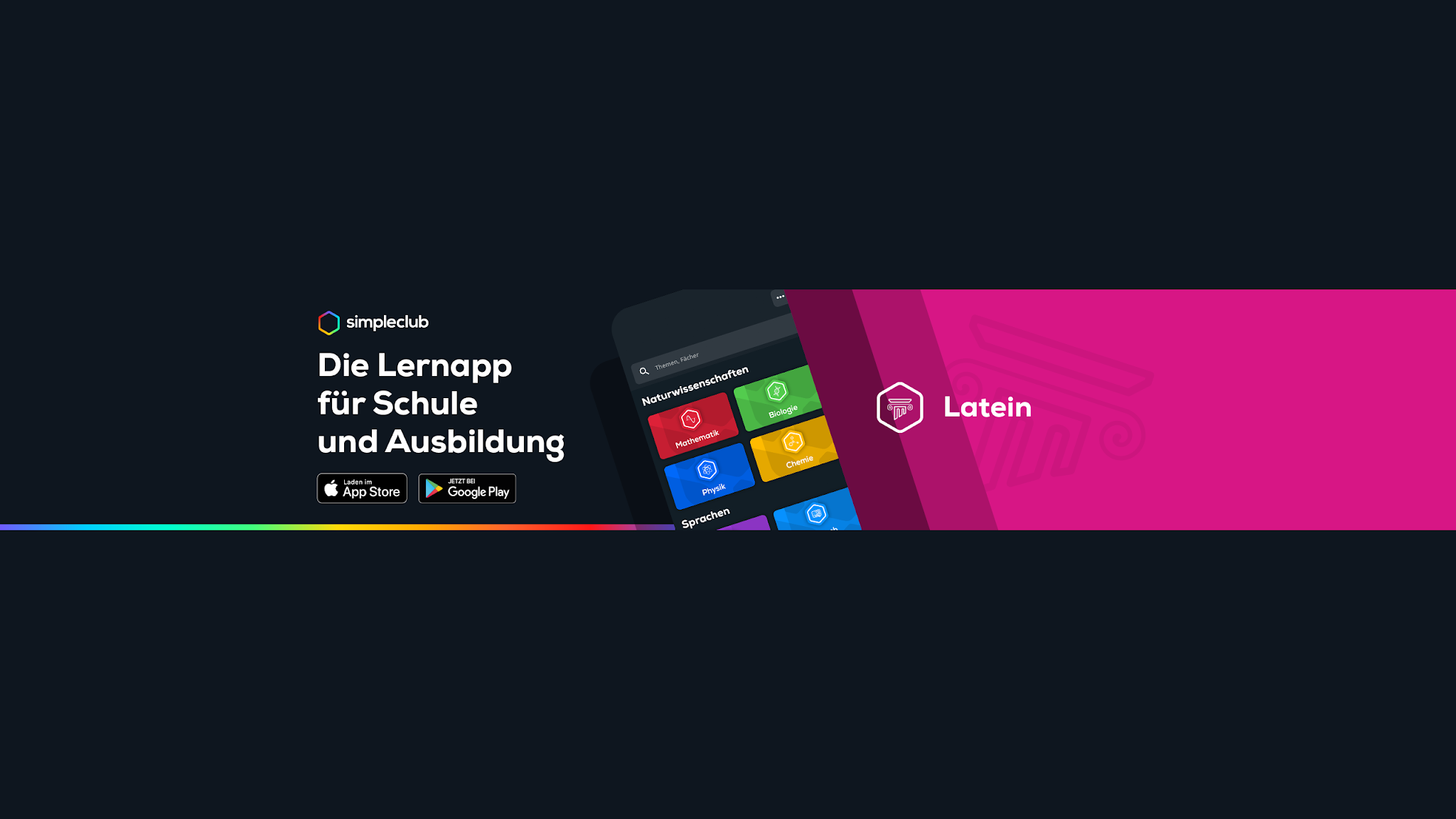 Latein - simpleclub YouTube banner