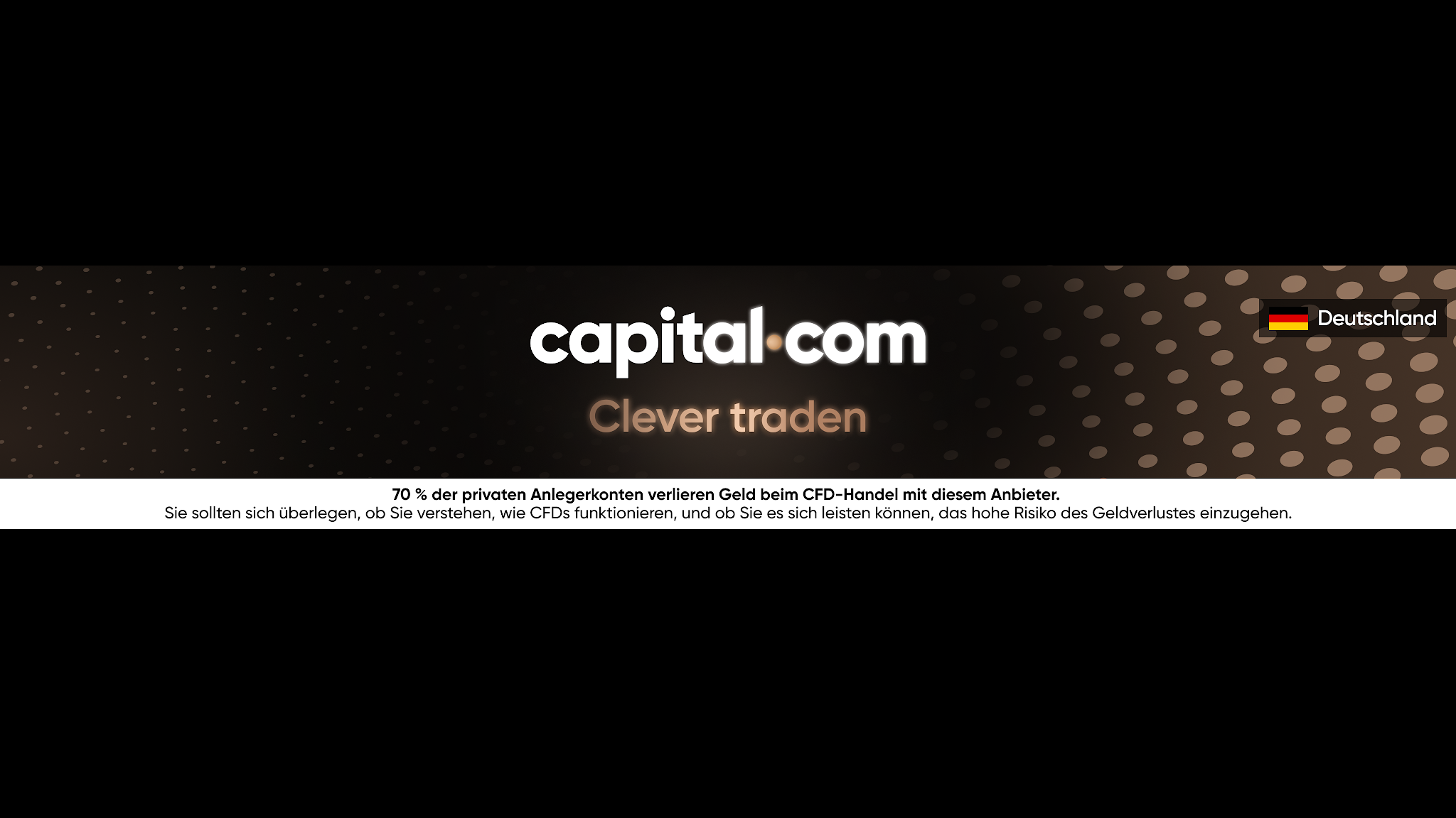 Capital.com. Deutsch YouTube banner