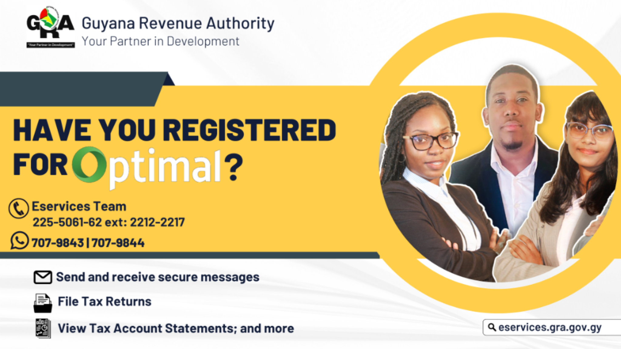 Guyana Revenue Authority YouTube banner