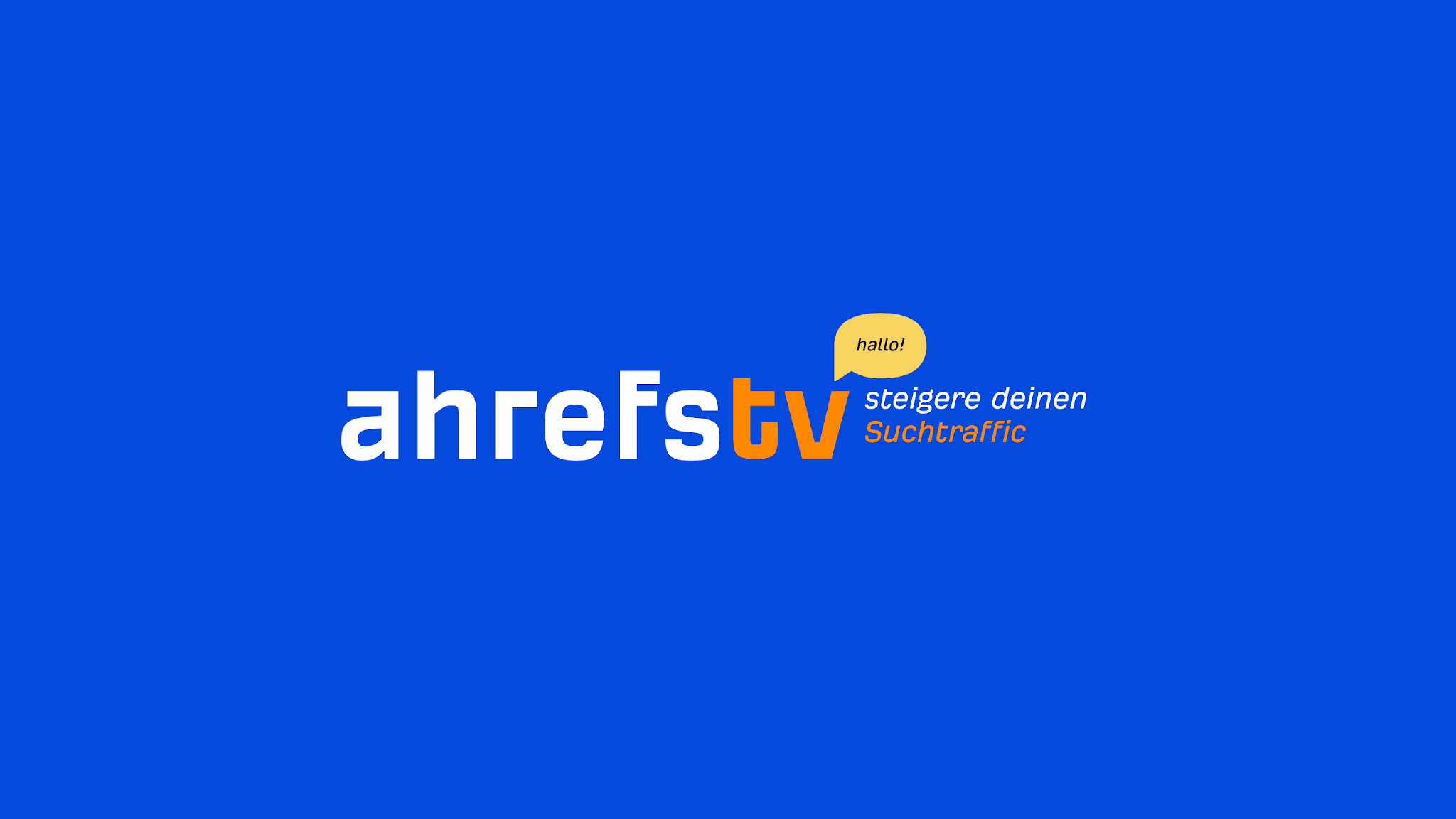 Ahrefs DE YouTube banner